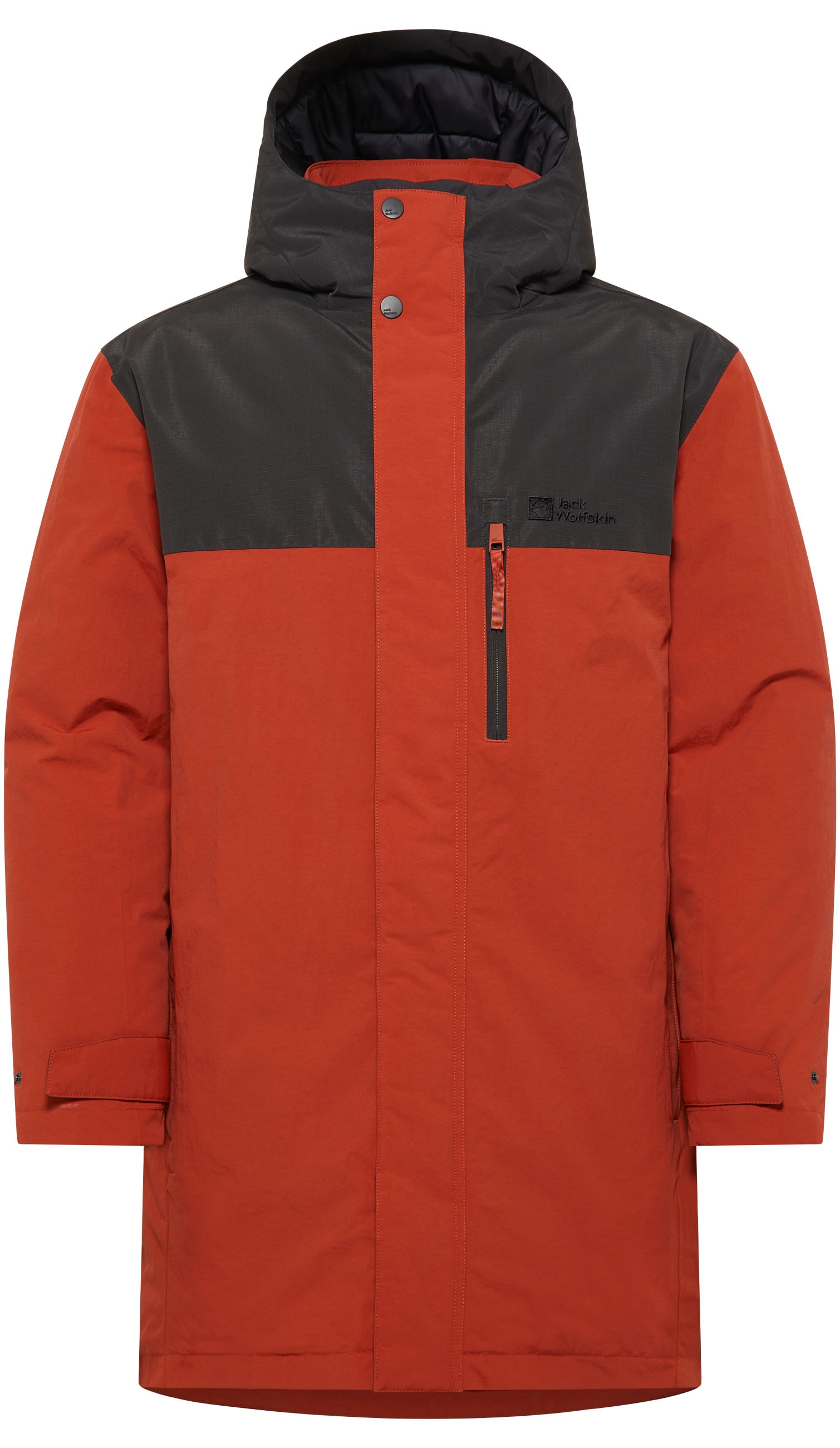 Jack Wolfskin Funktionsparka »GLETSCHERSEE«, mit Kapuze, Wärmend, wasserdicht, Übergangsjacke