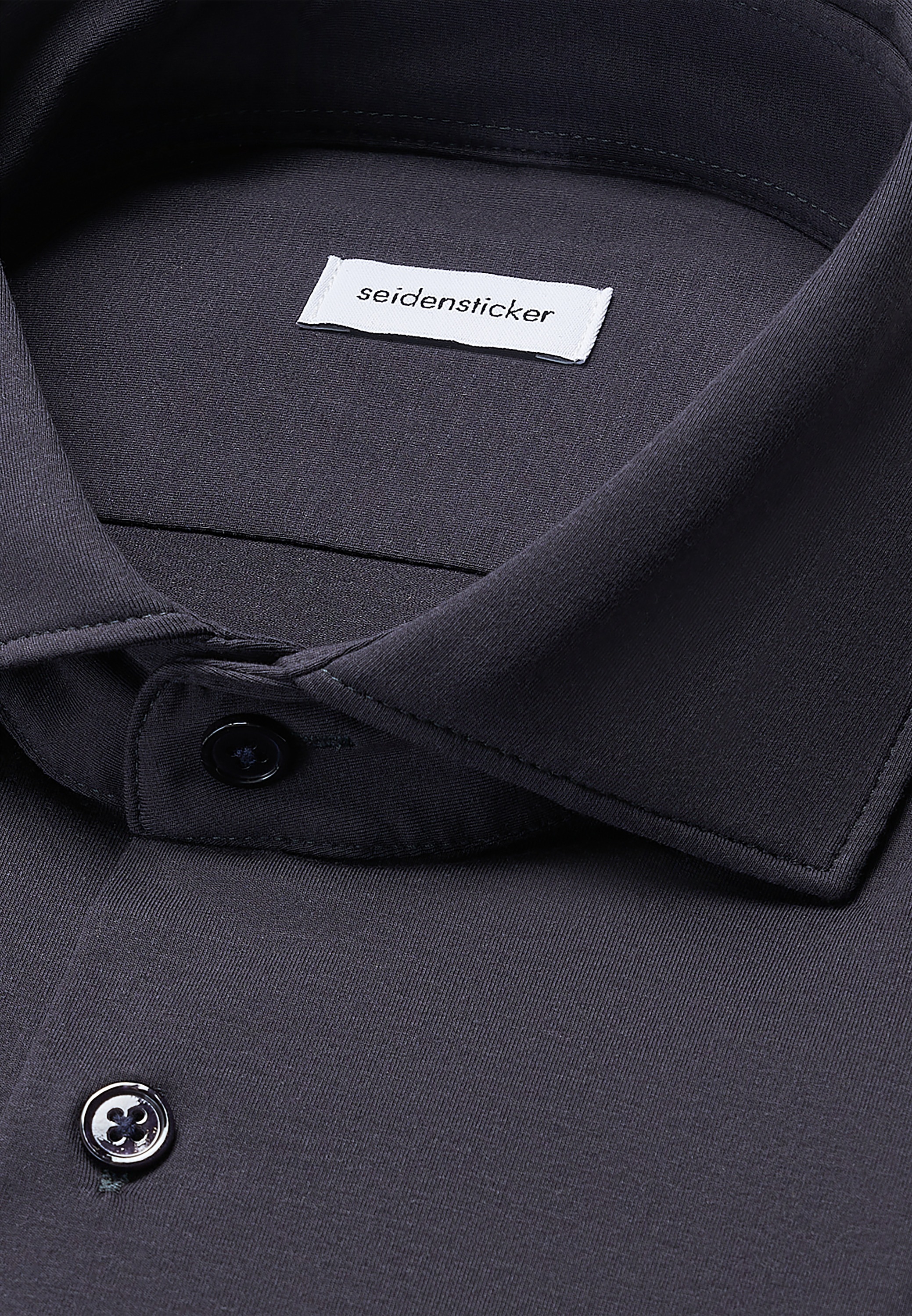 seidensticker Businesshemd »Schwarze Rose« Shaped 1/1 Kentkragen Uni