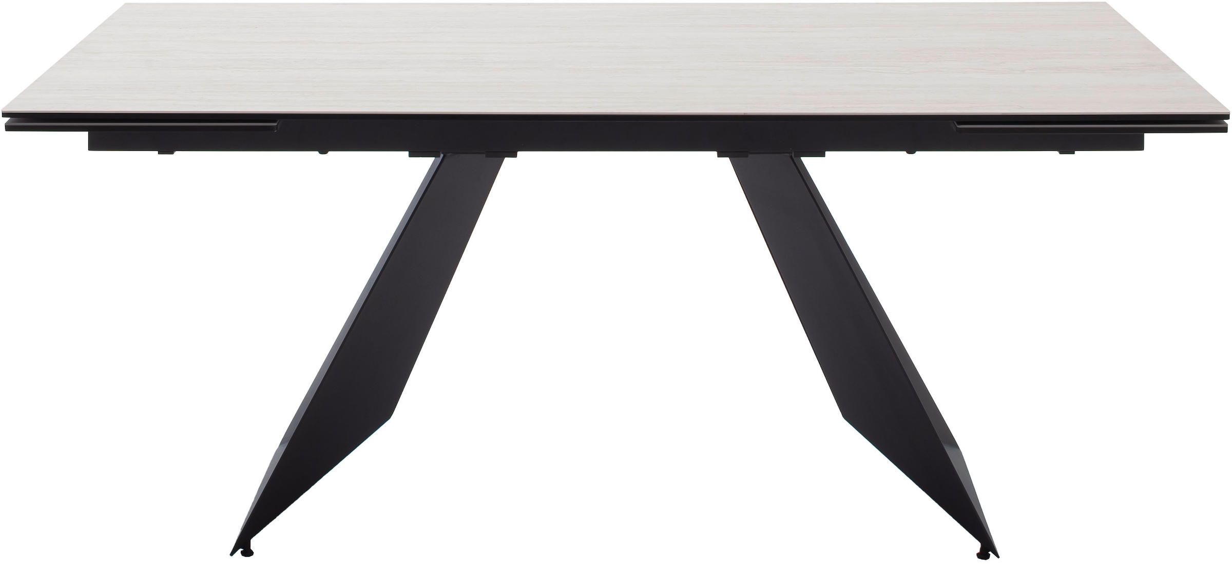 Image of MCA furniture Esstisch "Nagoya" 1 Stk. tlg. Auszugstisch, Stirnauszug, Metallgestell, Keramik, Sicherheitsglas