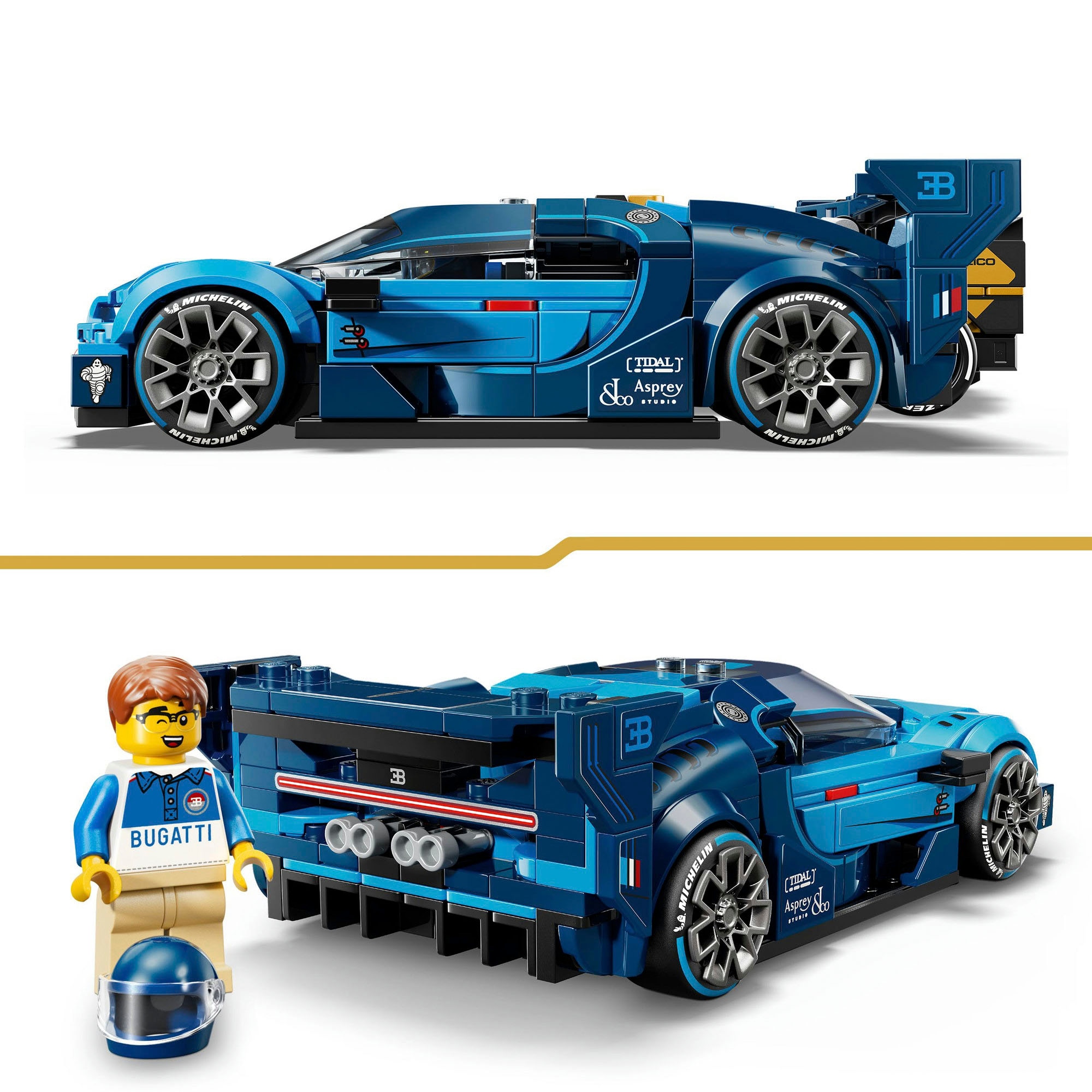 LEGO® Pions de construction »Bugatti Vision GT Hypersportwagen (77253), LEGO Speed Champions« Made in Europe