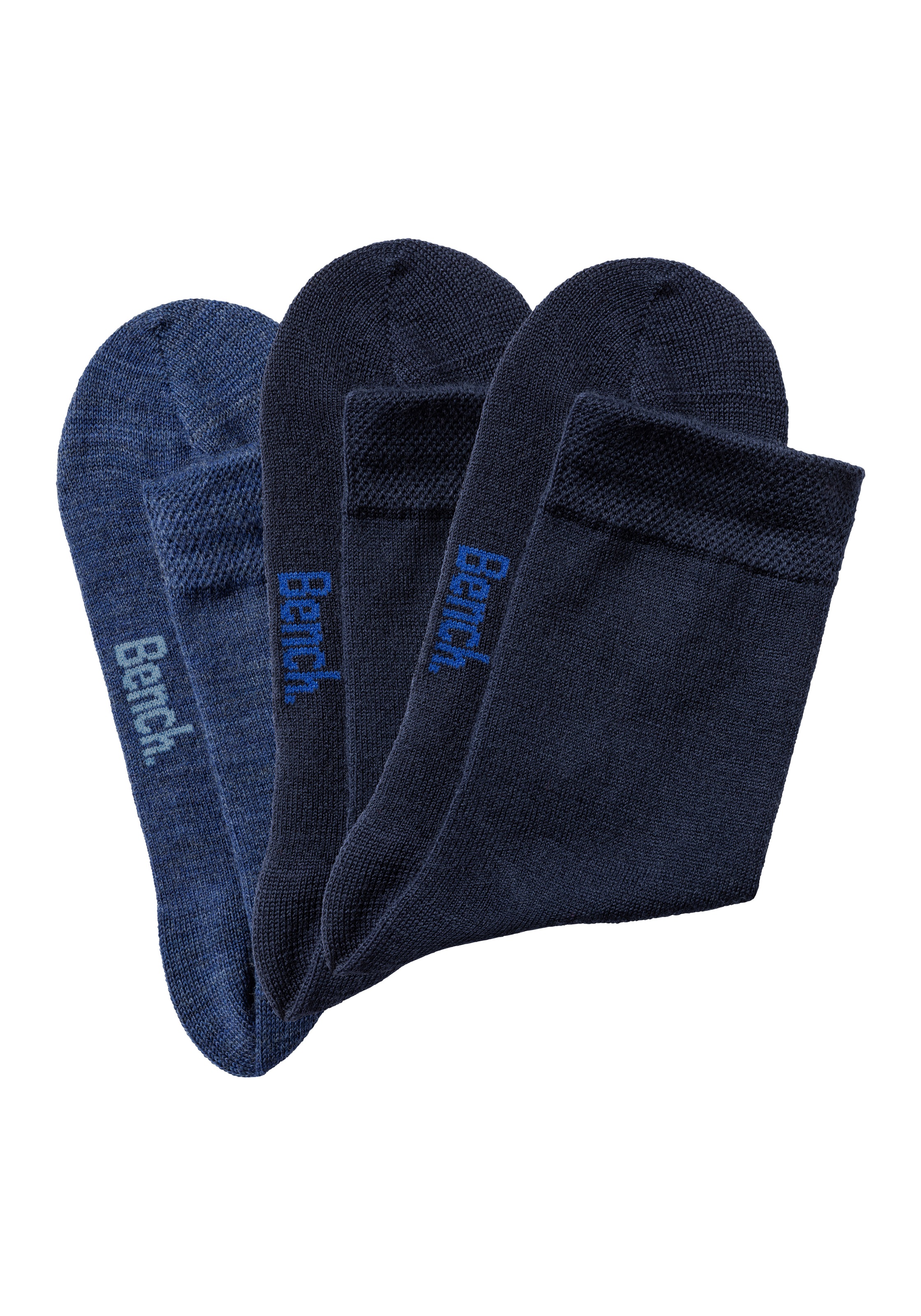 Bench. Socken, (Packung, 3 Paar), Damensocken aus flauschigem Material mit wärmender Wolle