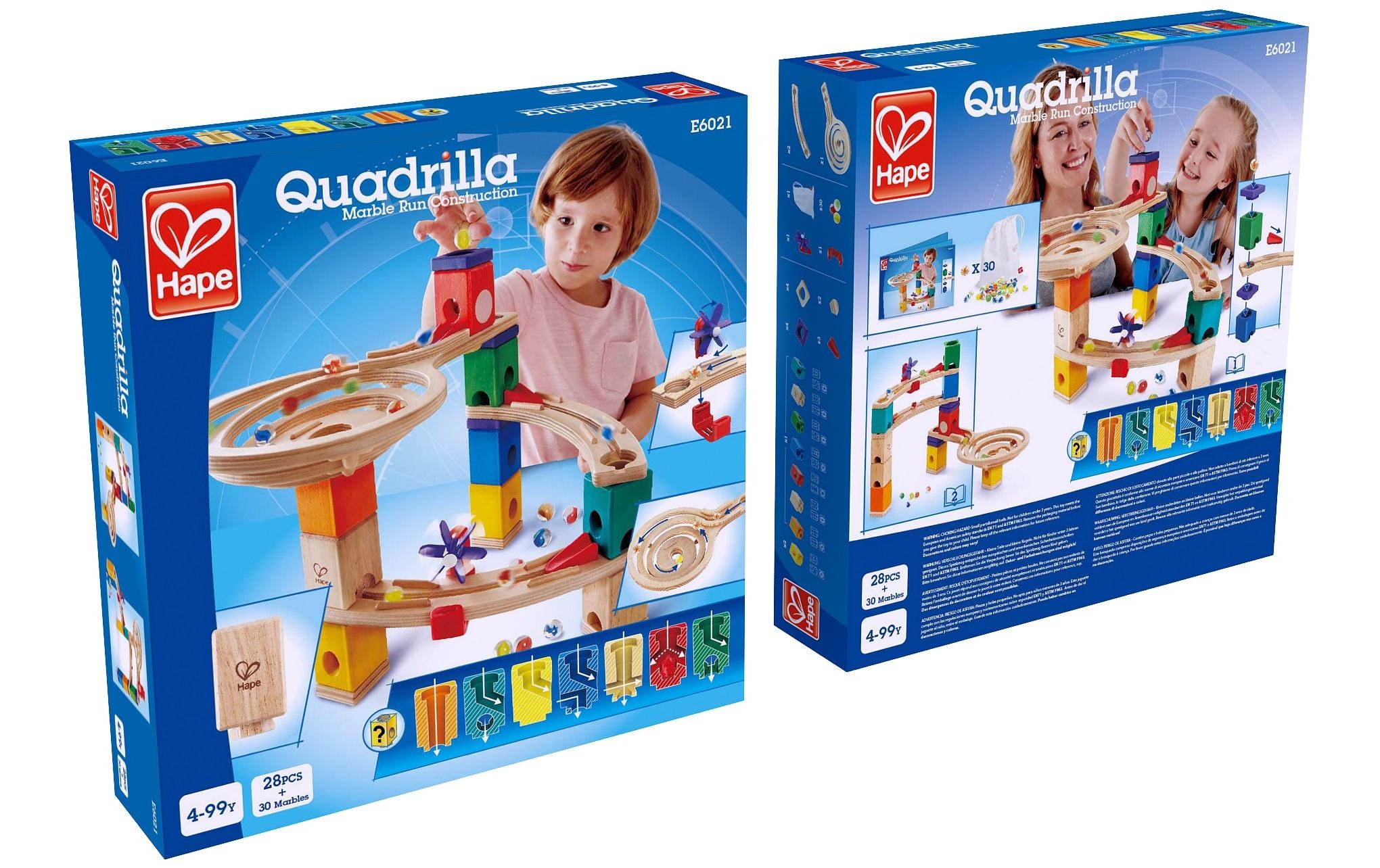 Hape Kugelbahn »Quadrilla: Endspurt«, (58 tlg.)