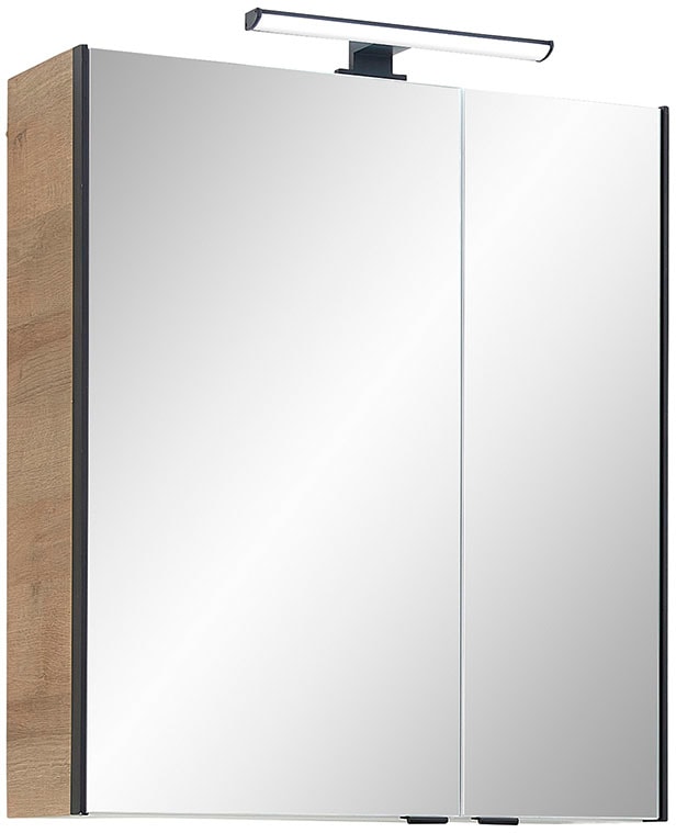 Saphir Ensemble de meubles de salle de bain »Quickset 395 5-teilig, Waschbeckenunterschrank mit LED-Spiegelschrank« 5 cuis tlg.