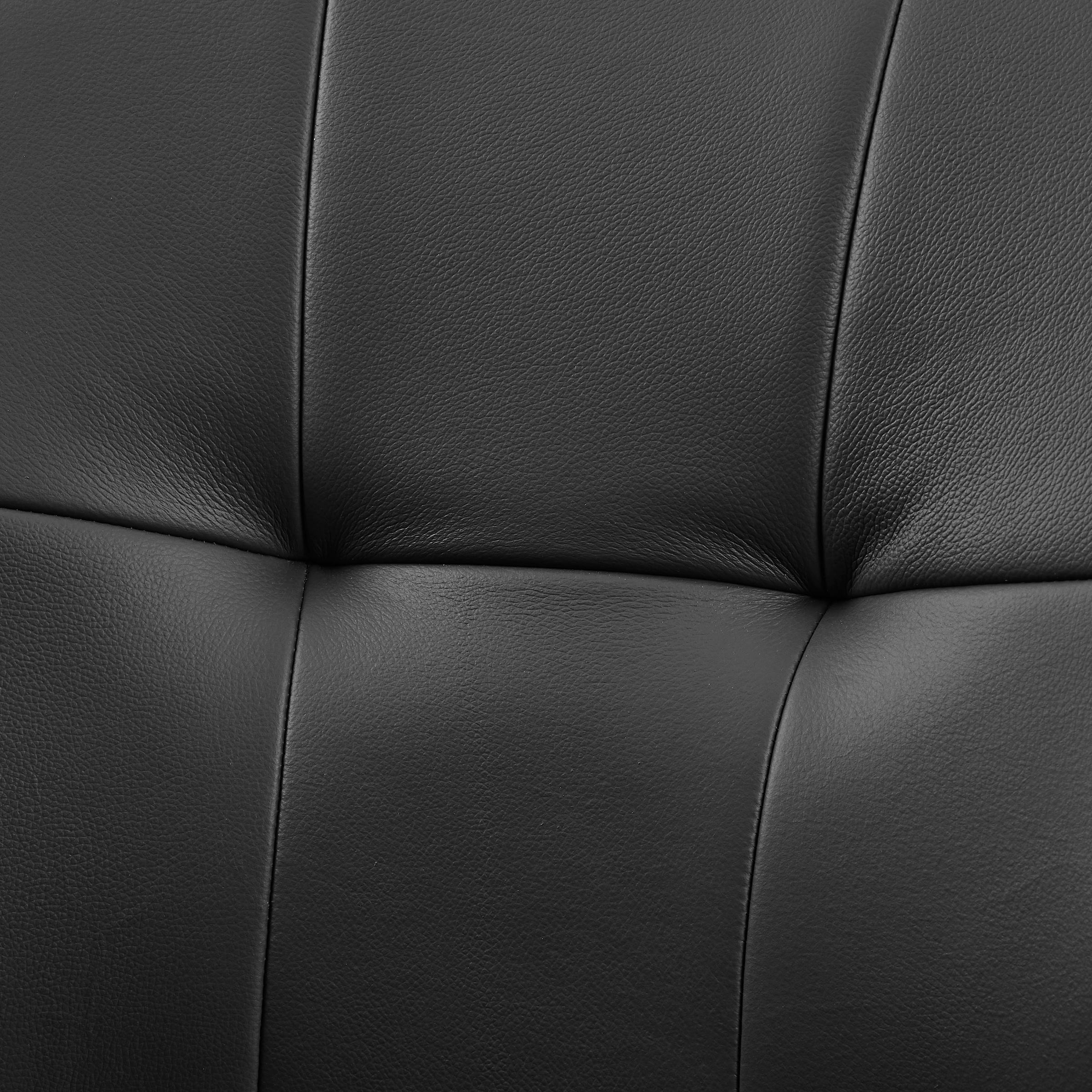 GOODproduct Chaise pivotante »Lika« (Ensemble) 2 cuisechtes Leder, 360° Drehfunktion, Steppnähte, Metallgestell
