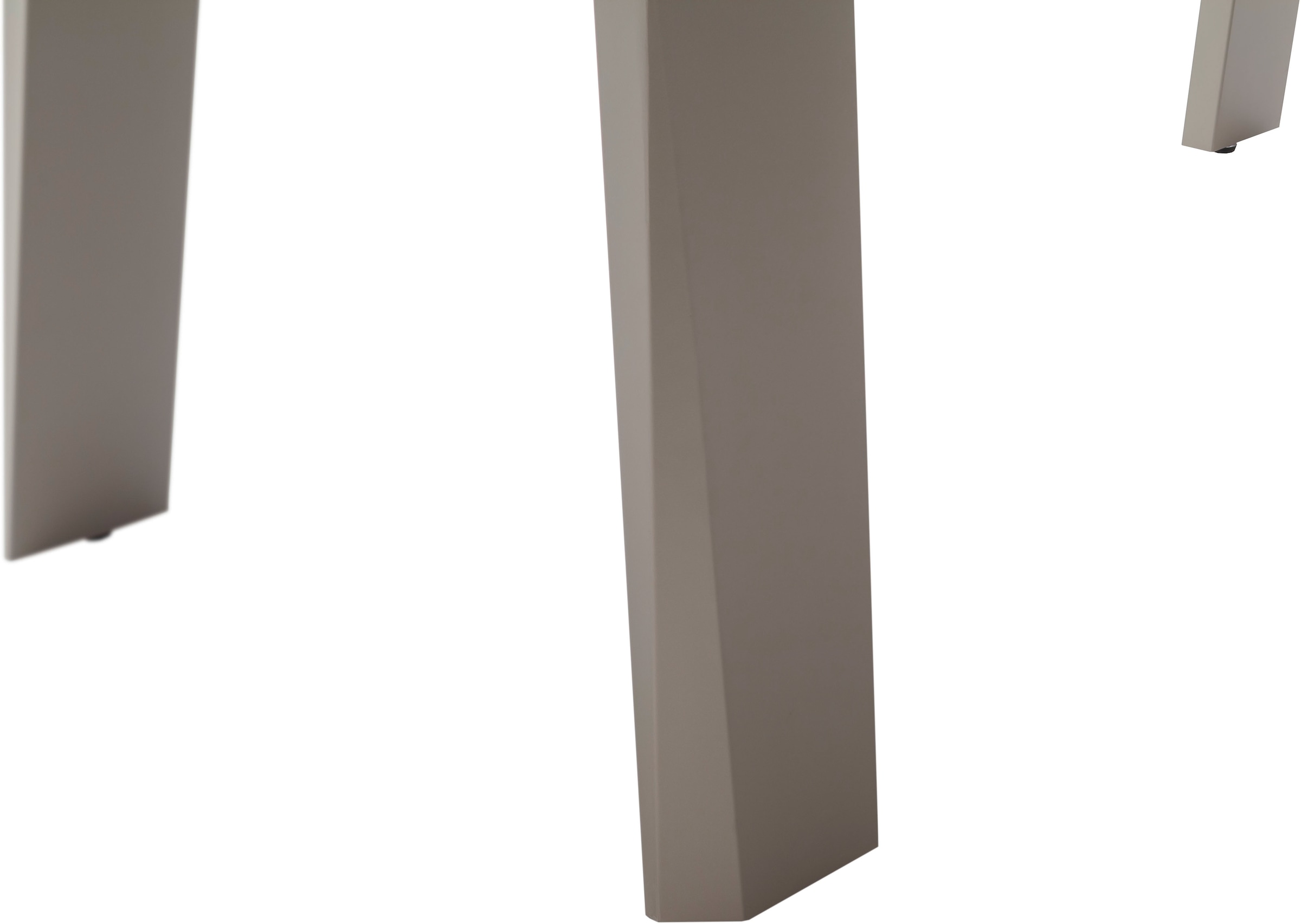 MCA furniture Table de salle à manger »Kalamata« 1 cuis tlg. Auszugstisch, Stirnauszug, Metallgestell, Keramik, Sicherheitsglas