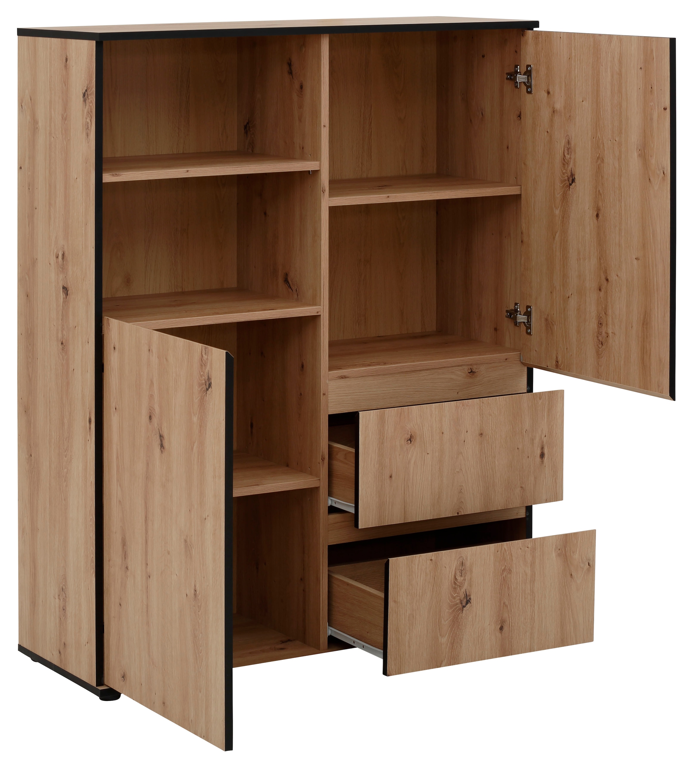 HELA Highboard »Ariana«, mit angeschrägten Griffmulden, Breite 100 cm