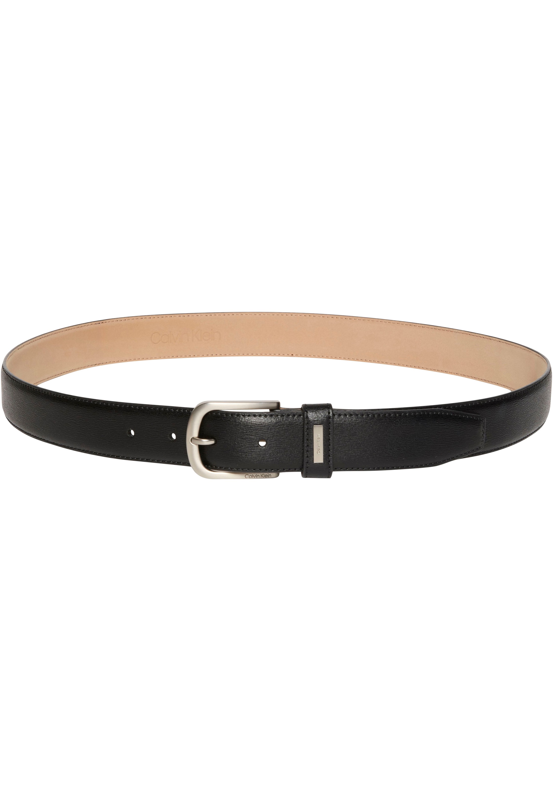 Calvin Klein Ceinture en cuir »CASUAL PIN BUCKLE 32MM FIXED« Grössenverstellbar mit Metallschliesse