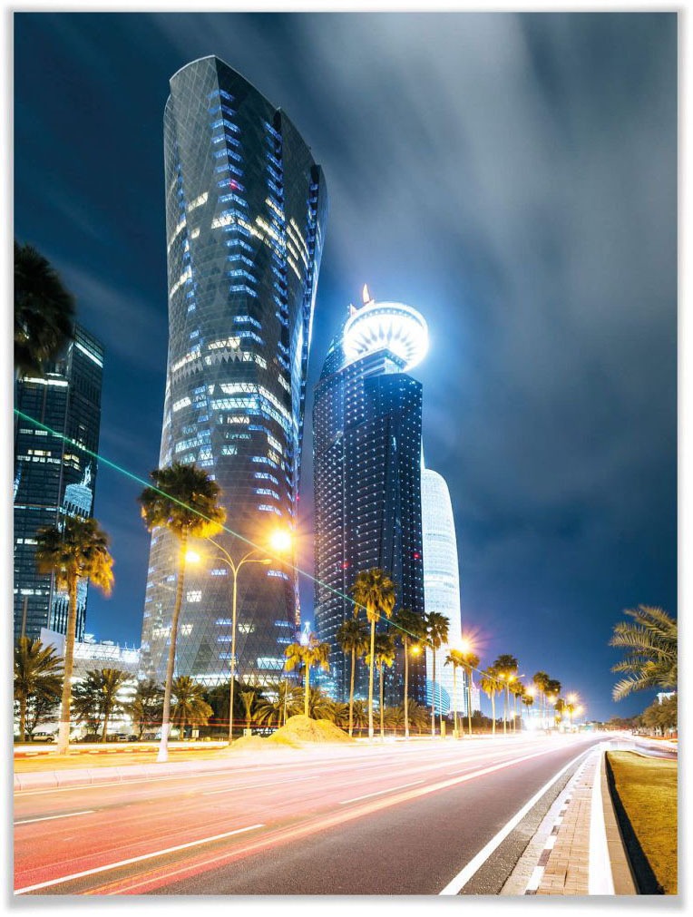 Image of Wall-Art Poster »Qatar Doha«, Städte, (1 St.), Poster, Wandbild, Bild, Wandposter bei Ackermann Versand Schweiz