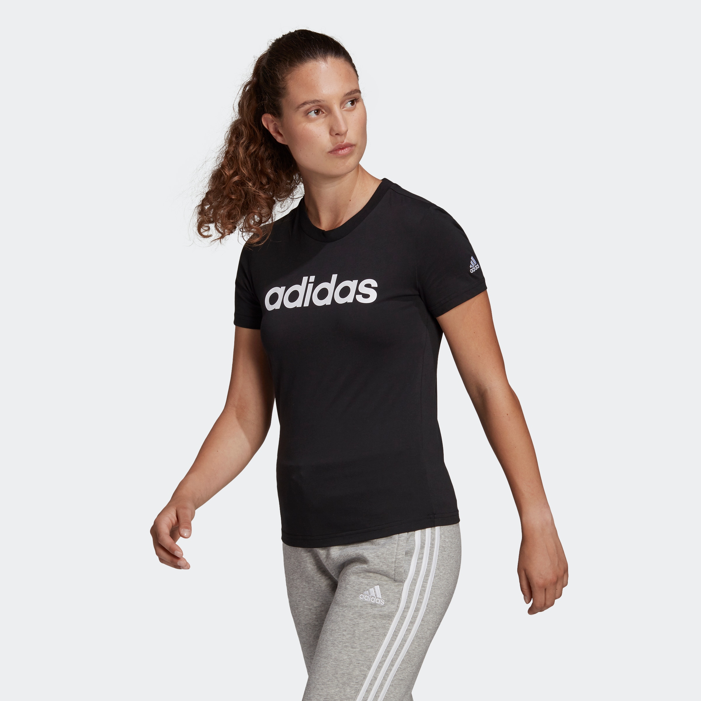 adidas Sportswear T-Shirt »LOUNGEWEAR ESSENTIALS SLIM LOGO«-adidas sportswear 1