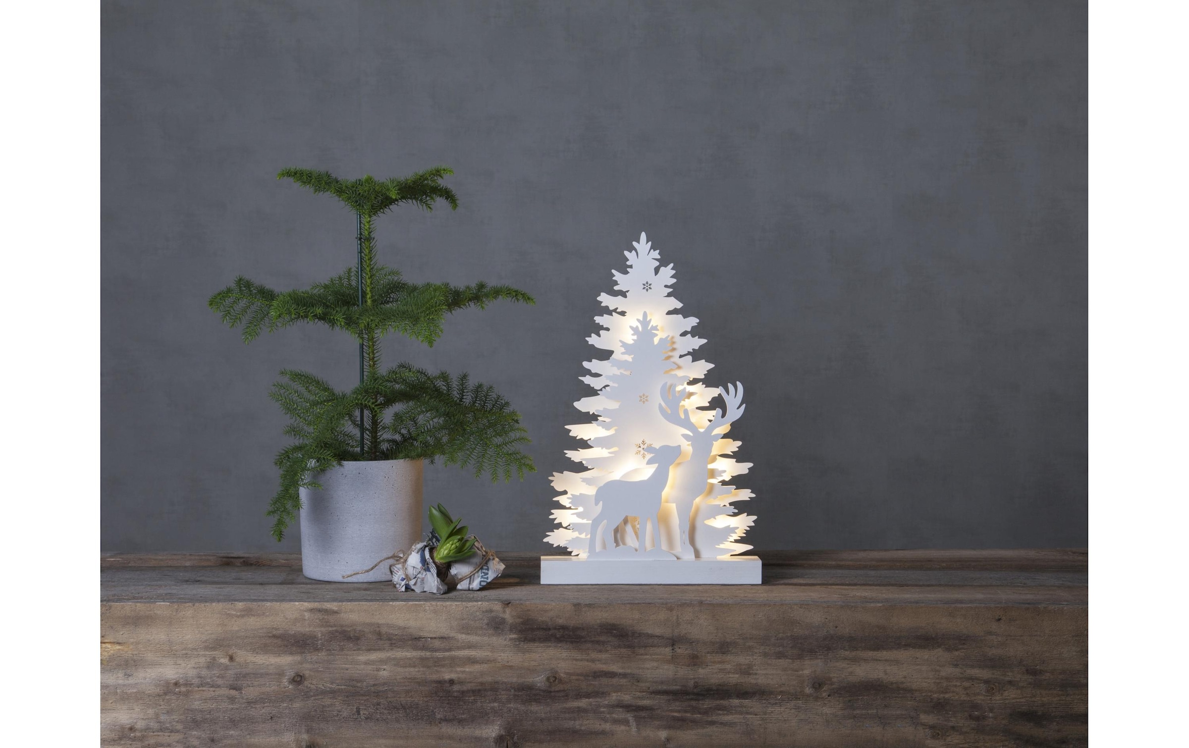 Parforce Traditional Hunting Figurine décorative LED »LED Wald Fauna 44 cm«