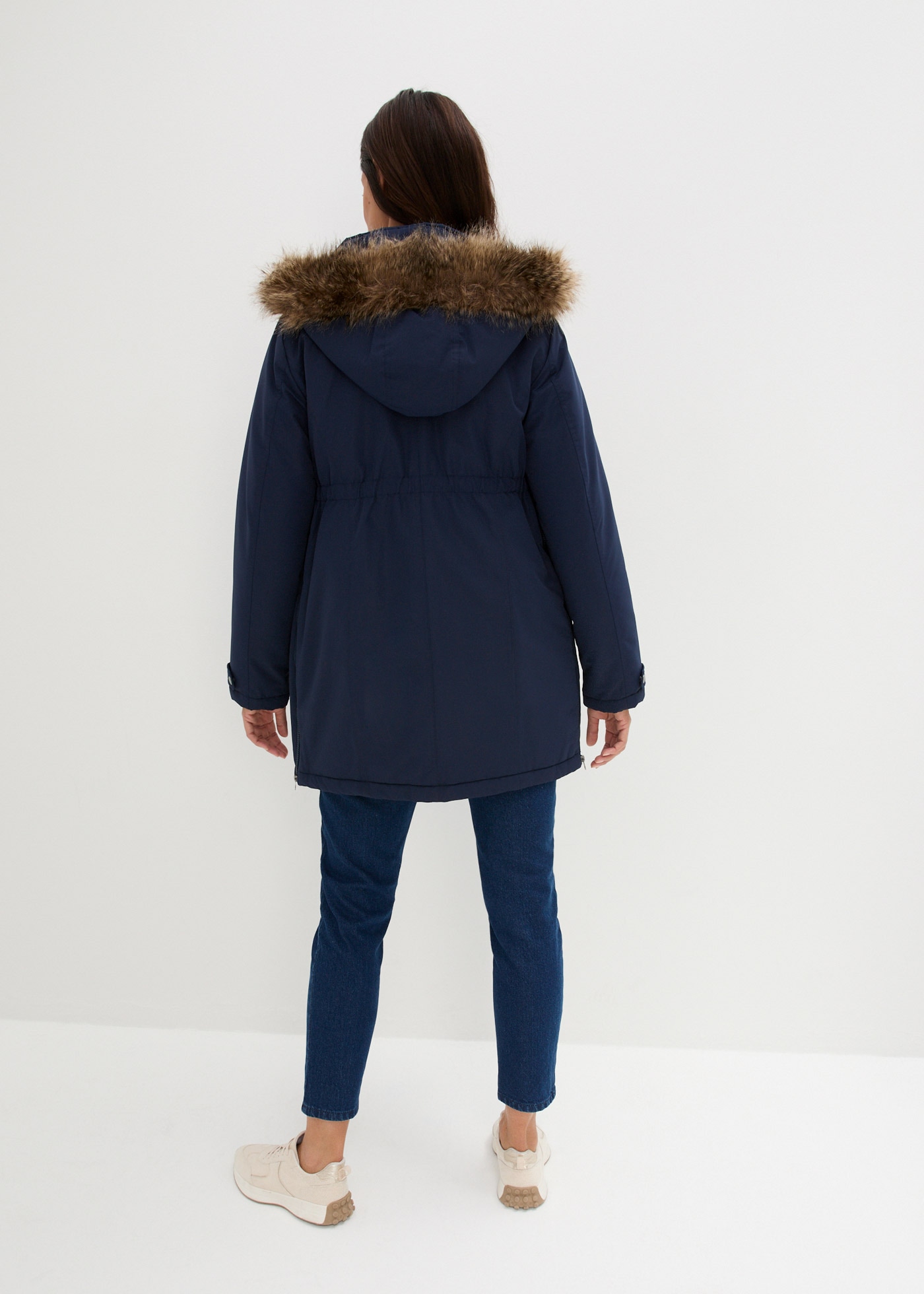bonprix Veste de maternité mit Kapuze mit elastischem Gummizug, seitlicher Erweiterung durch Reissverschlüsse