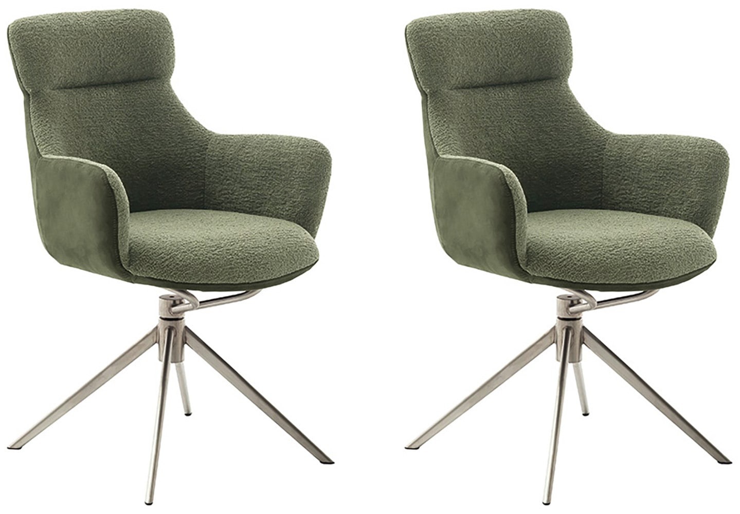 Image of MCA furniture Esszimmerstuhl "PELION" () (2er-Set), drehbar 360, Dreh- & Schwingfunktion, Sitzhöhe ca. 50 cm