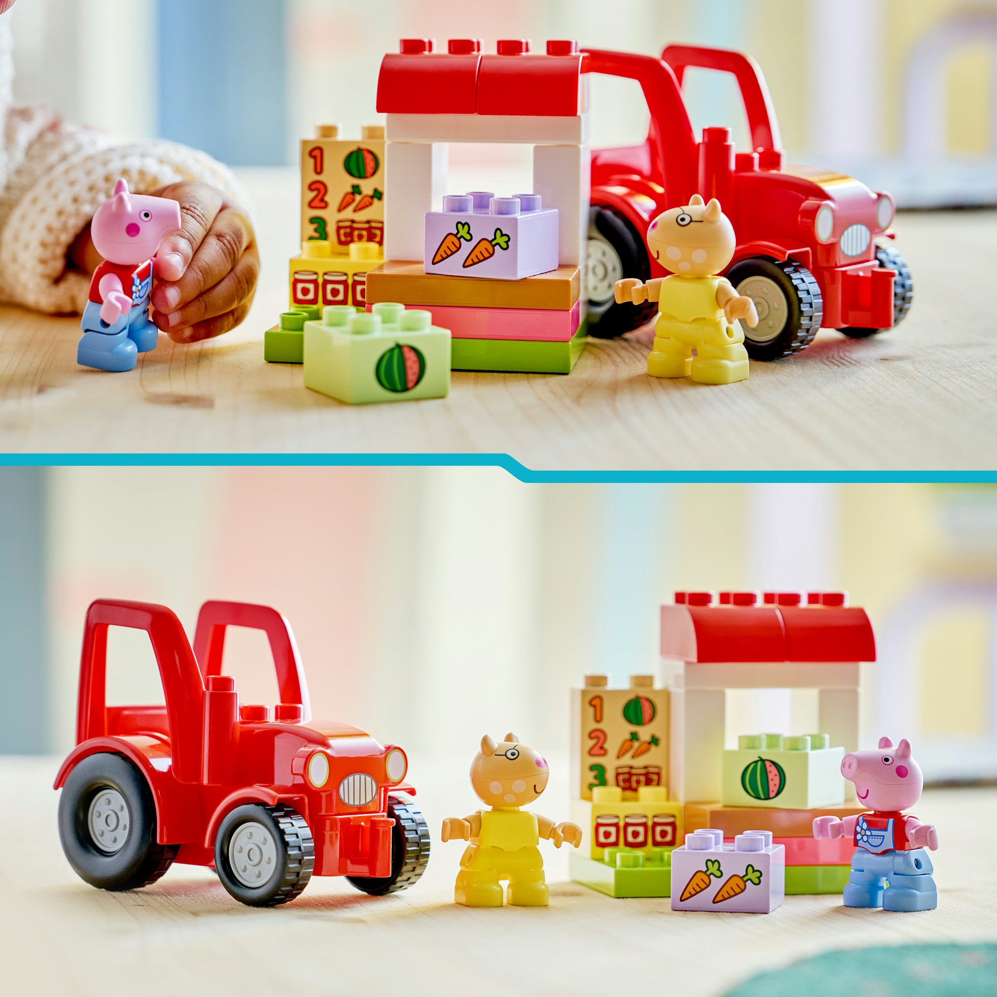 LEGO® Pions de construction »Traktor und Marktstand (10468), LEGO DUPLO Peppa Pig«