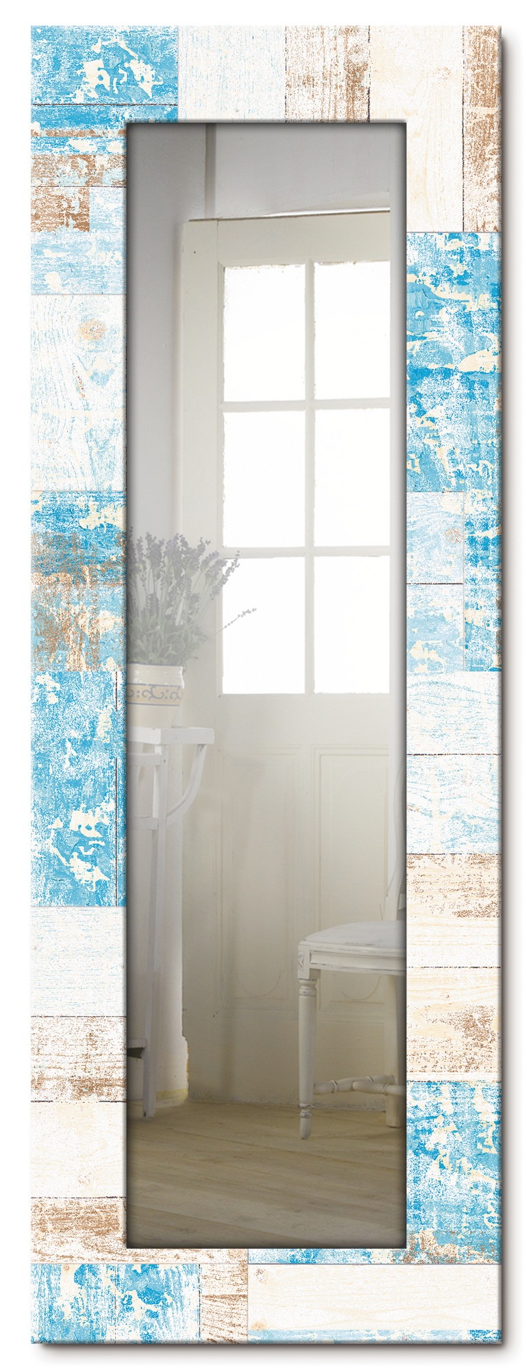 Image of Artland Dekospiegel »Maritimes Holz«, gerahmter Ganzkörperspiegel mit Motivrahmen, geeignet für kleinen, schmalen Flur, Flurspiegel, Mirror Spiegel gerahmt zum Aufhängen bei Ackermann Versand Schweiz