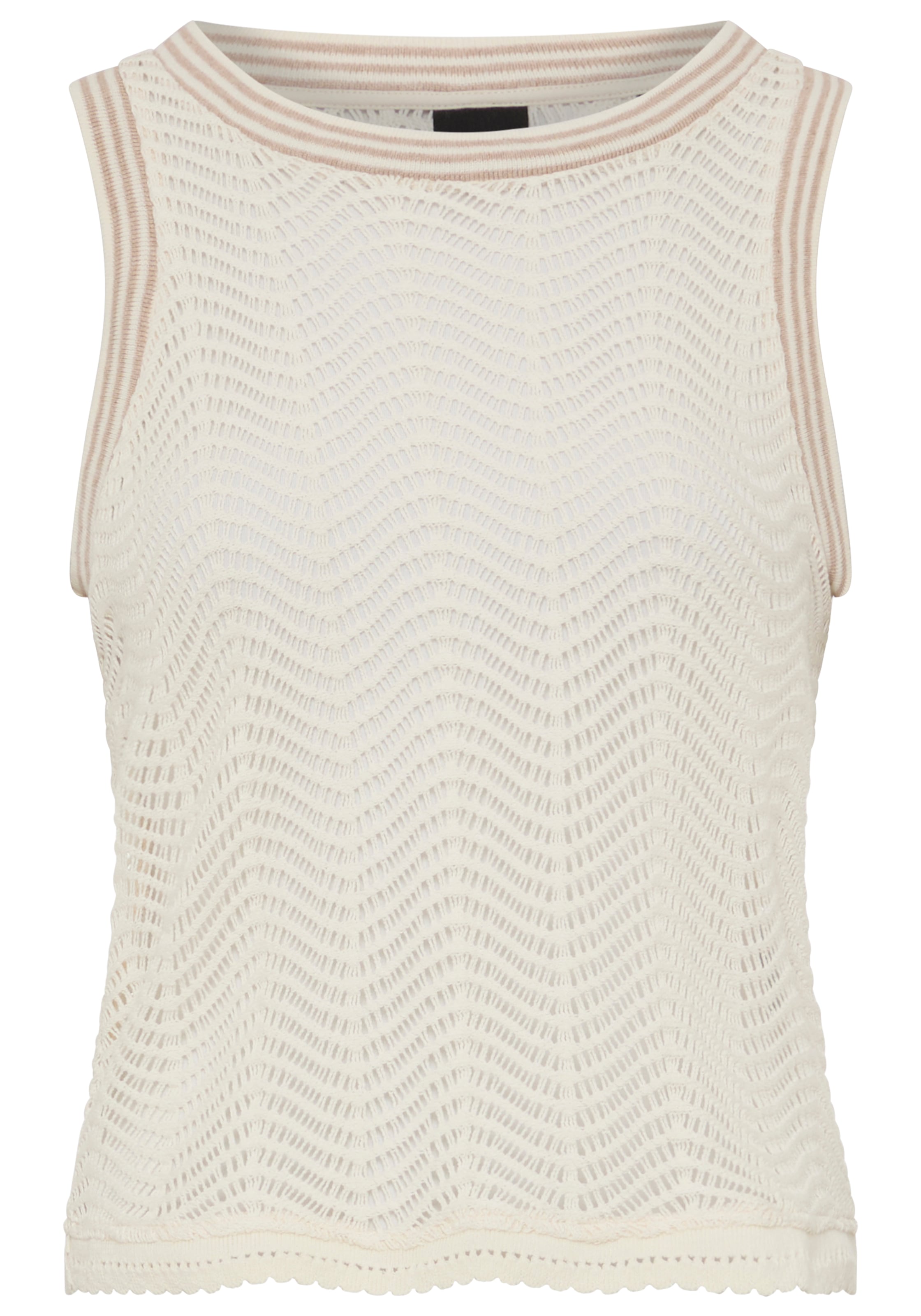 BOSS ORANGE Top en tricot »Ecela Premium Damenmode« semi-transparent, col rond
