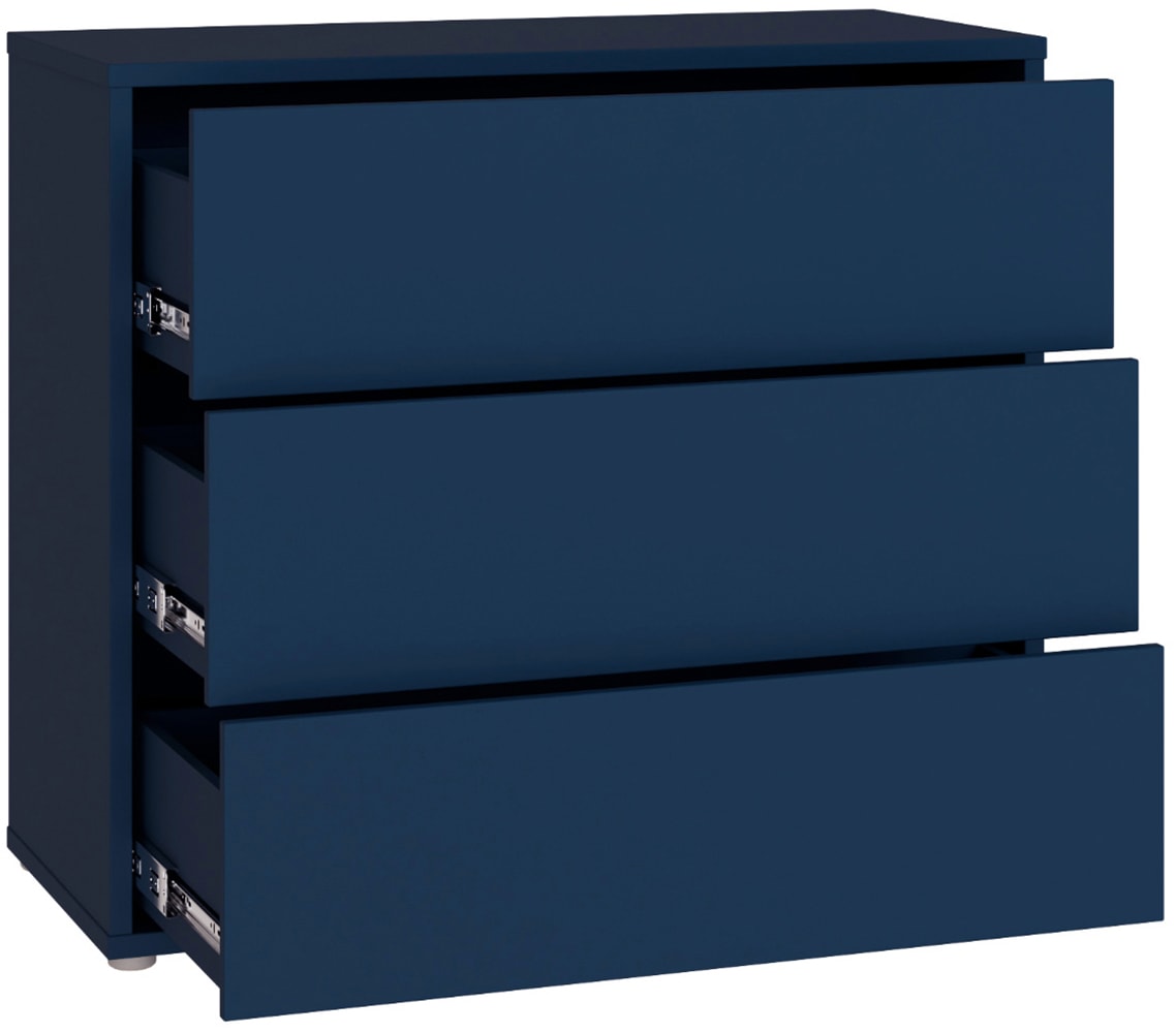 FORTE Commode »Alice Springs, Kommode, 3 Schubkästen B/H/T 94,8/83,1/41,5« tiroirs à sortie totale, sans poignée, Push to open