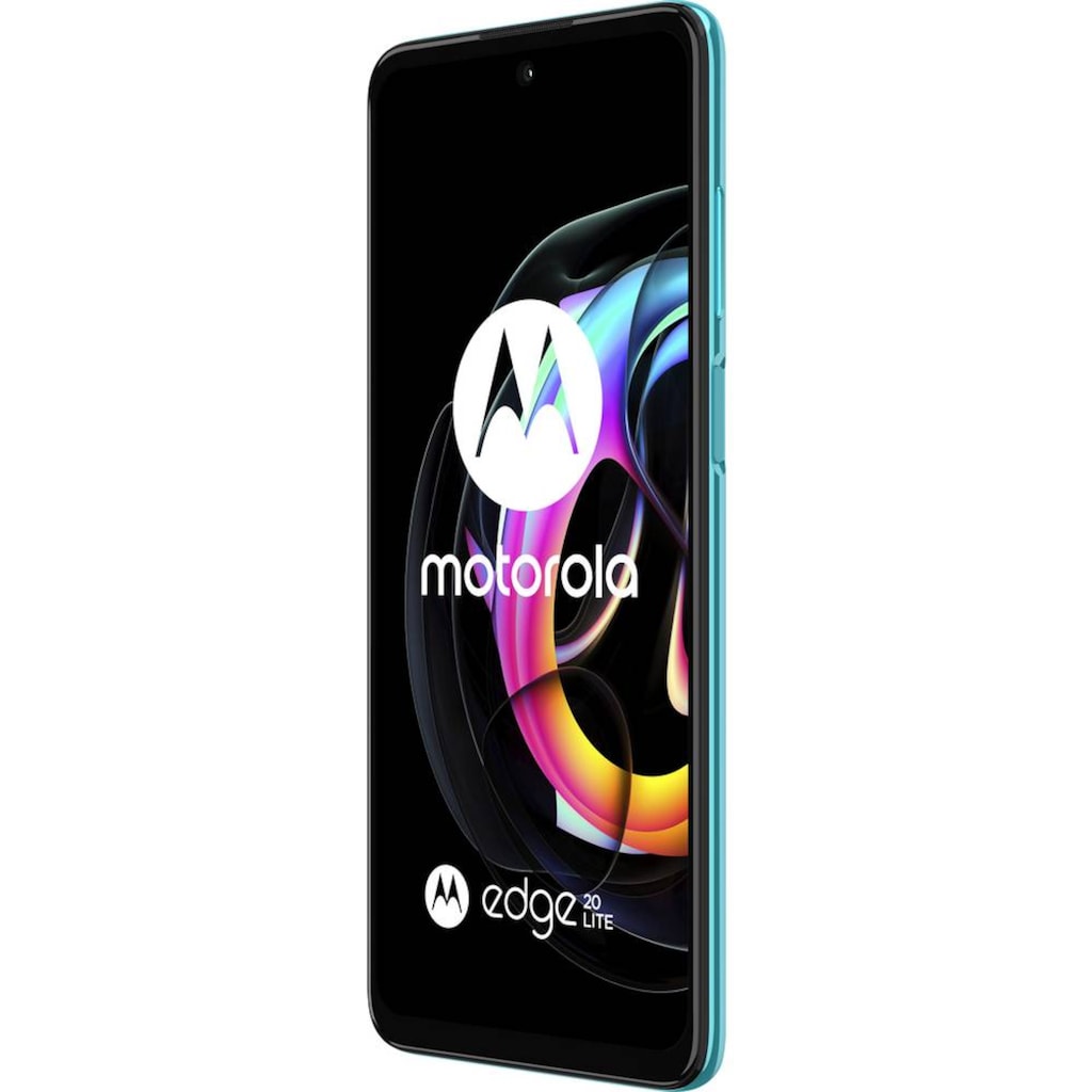 Motorola Smartphone »edge20 Lite«, Lagunen Grün, 17 cm/6,7 Zoll, 128 GB Speicherplatz, 108 MP Kamera
