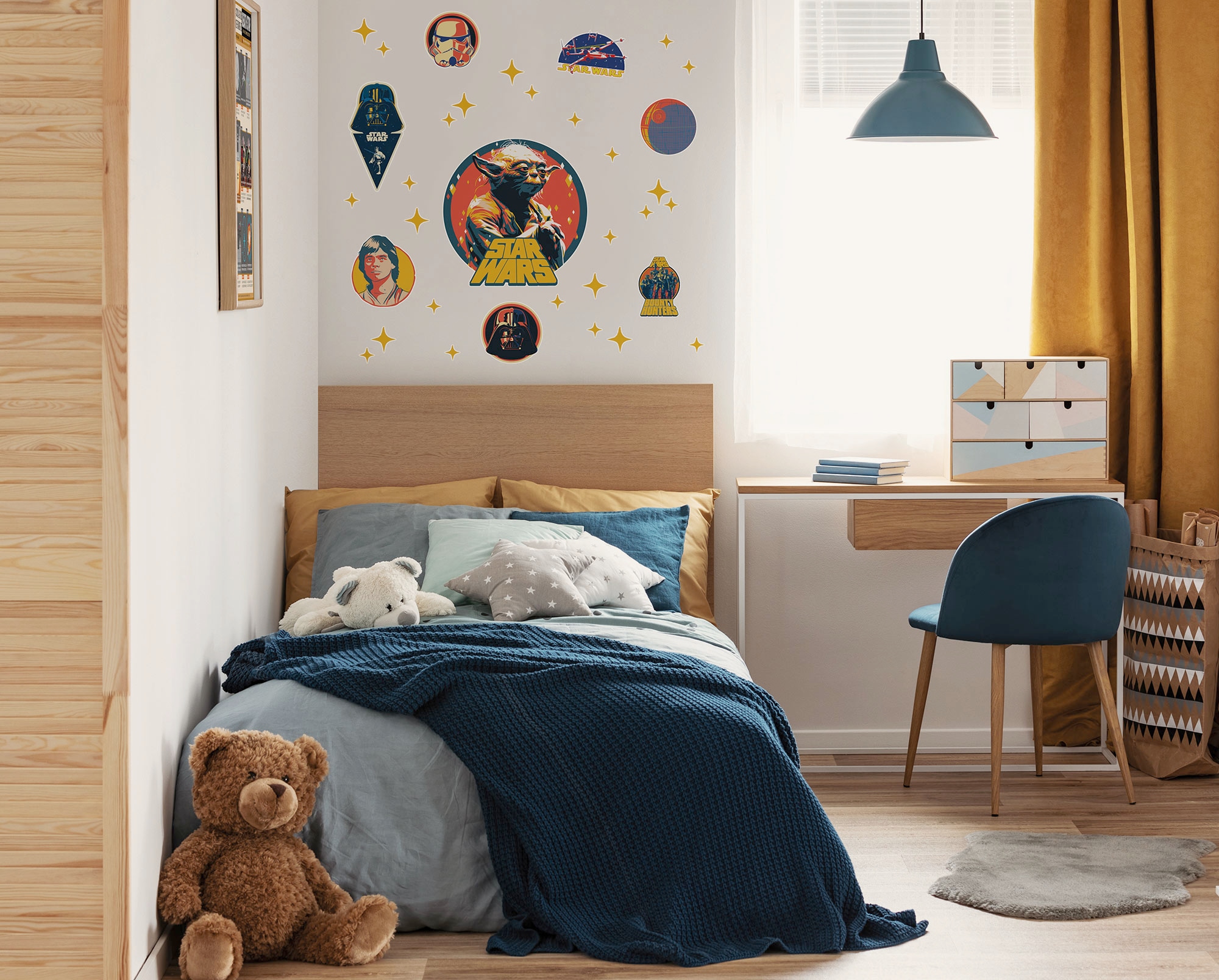 Image of Komar Wandtattoo "Star Wars Bounty Hunters" 50 x 70 cm (Breite x Höhe) - Kinderzimmer, Wandsticker