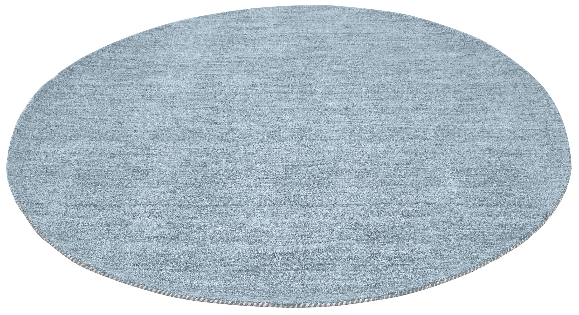 THEKO Tapis en laine »Gabbeh Uni, Handgefertigt, Teppich, meliert, reine Wolle,« Rond 14 mm Höhe Wohnzimmer, Esszimmer, Schlafzimmer, auch als Läufer oder rechteckig