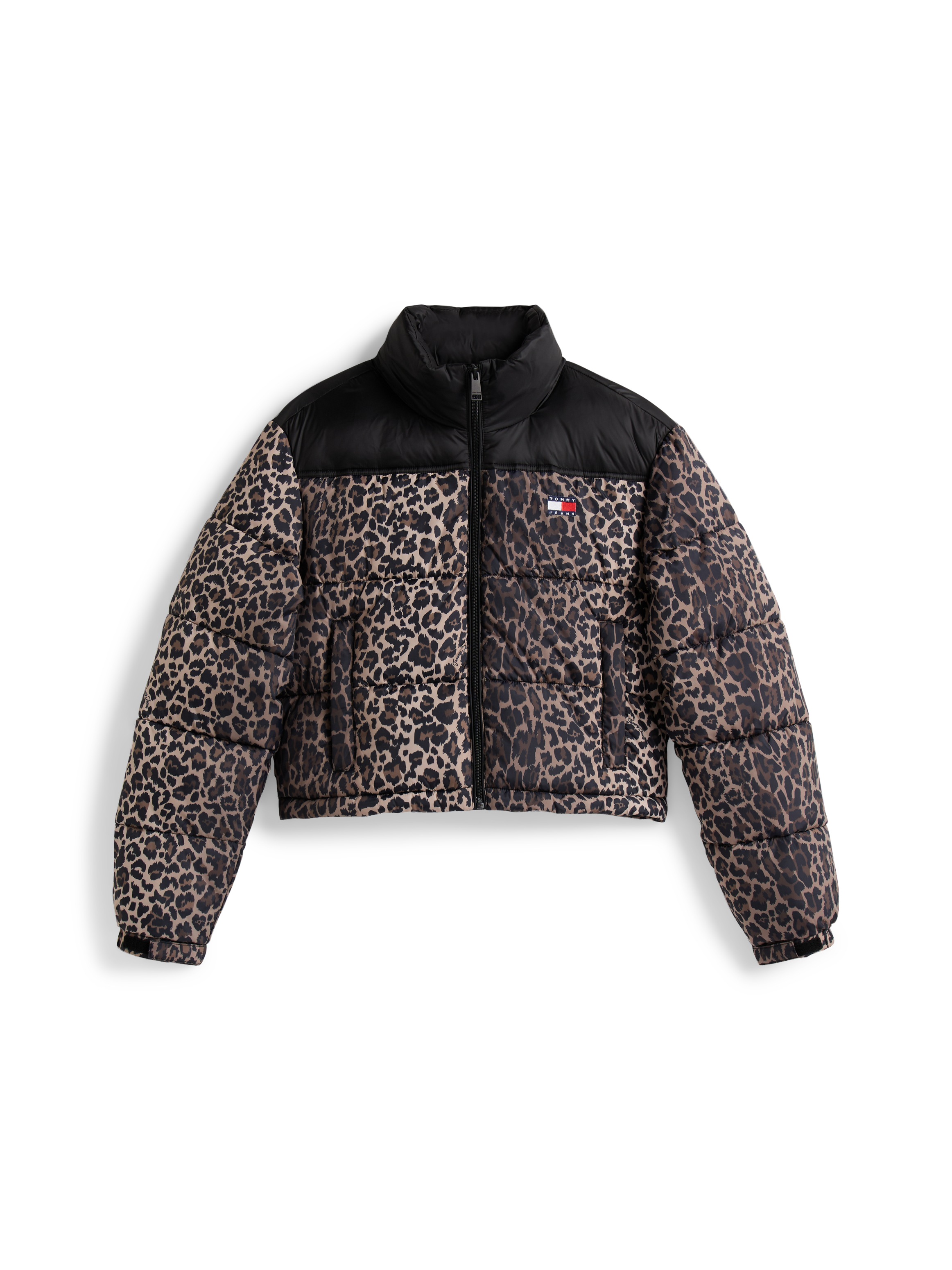 Image of Tommy Jeans Steppjacke "TJW CROPPED LEOPARD PUFFER"