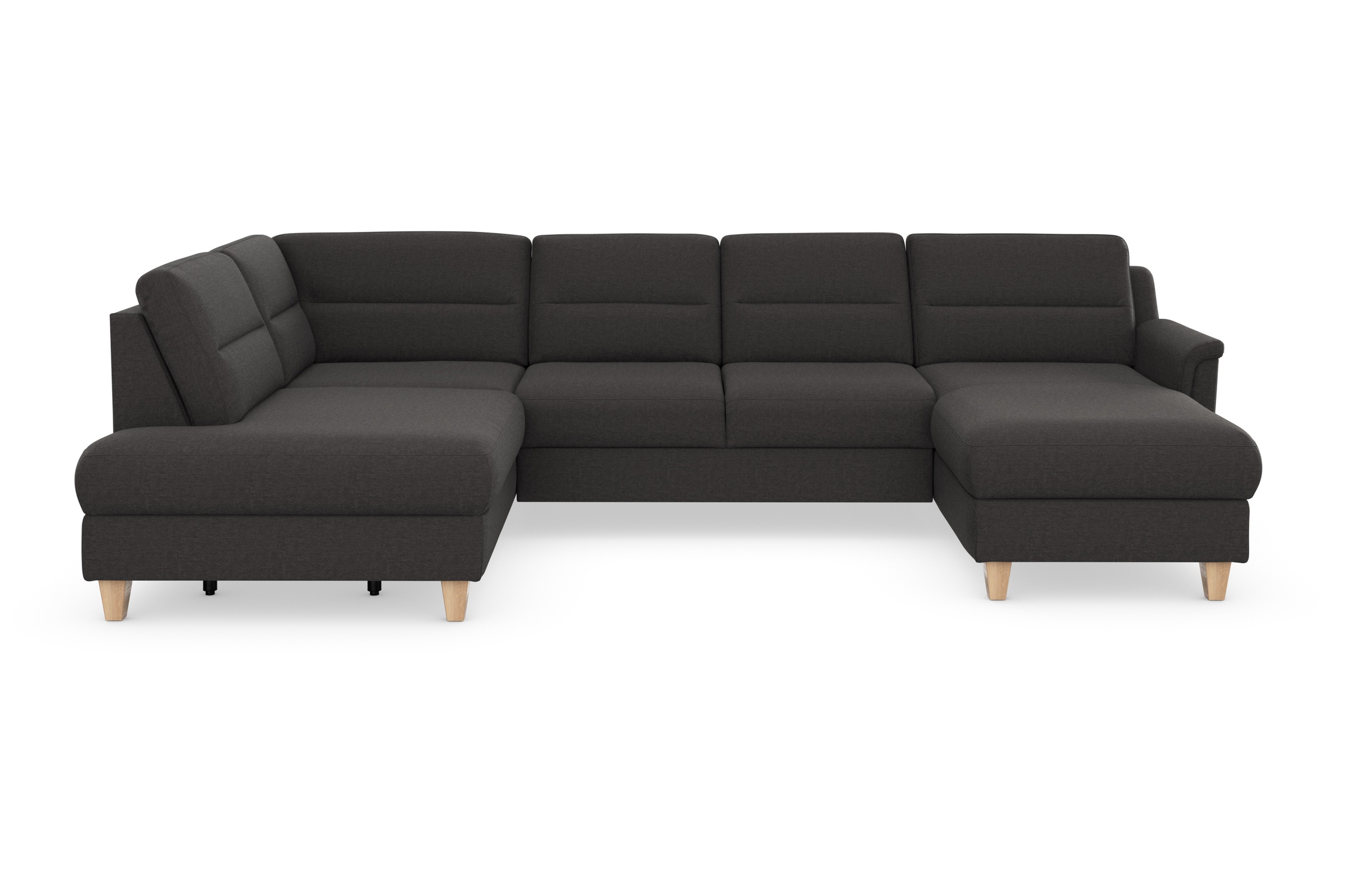 sit&more Wohnlandschaft »Farö U-Form« inklusive Federkern, wahlweise mit Bettfunktion und Bettkasten