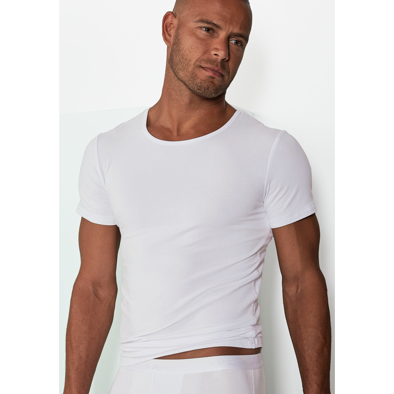s.Oliver , Unterziehshirt 1 Stk. tlg., aus weichem Modal , weiss , S , Hochwertiges T-Shirt von s.Oliver