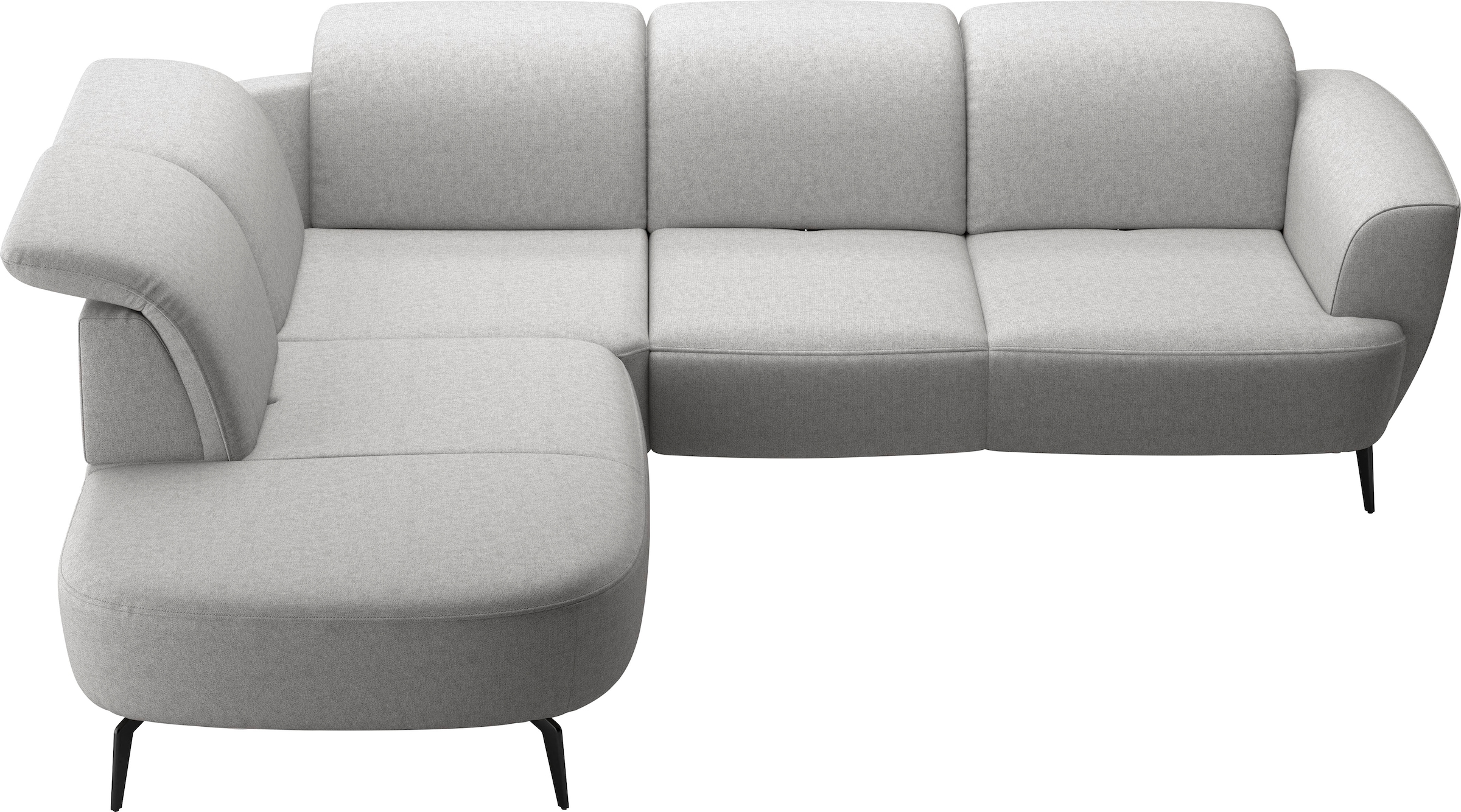 sit&more Canapé d'angle »Zoe« ink.Sitztiefenverstellung, wahlweise mit Kopfteilverstellung