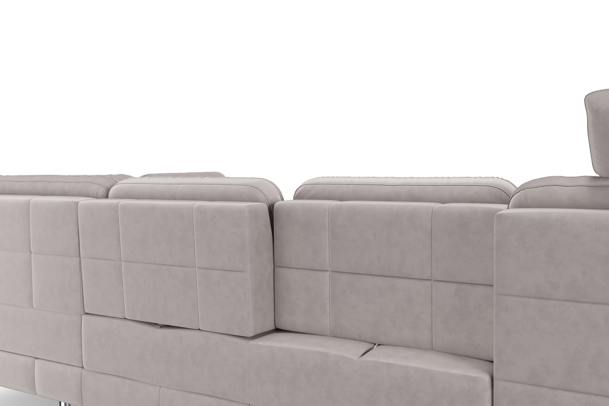 sit&more Wohnlandschaft »Bendigo U-Form«, inklusive Sitztiefenverstellung, Bodenfreiheit 15 cm, in 2 Fussfarben