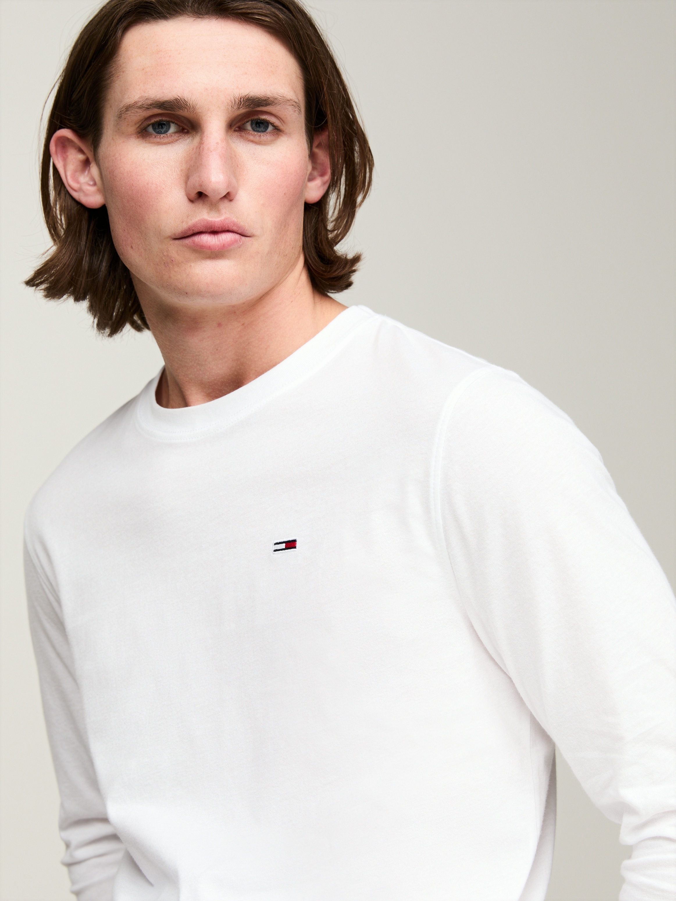 Tommy Jeans Plus Langarmshirt »TJM SLIM 2PACK L/S EXT«, mit Rundhalsausschnitt