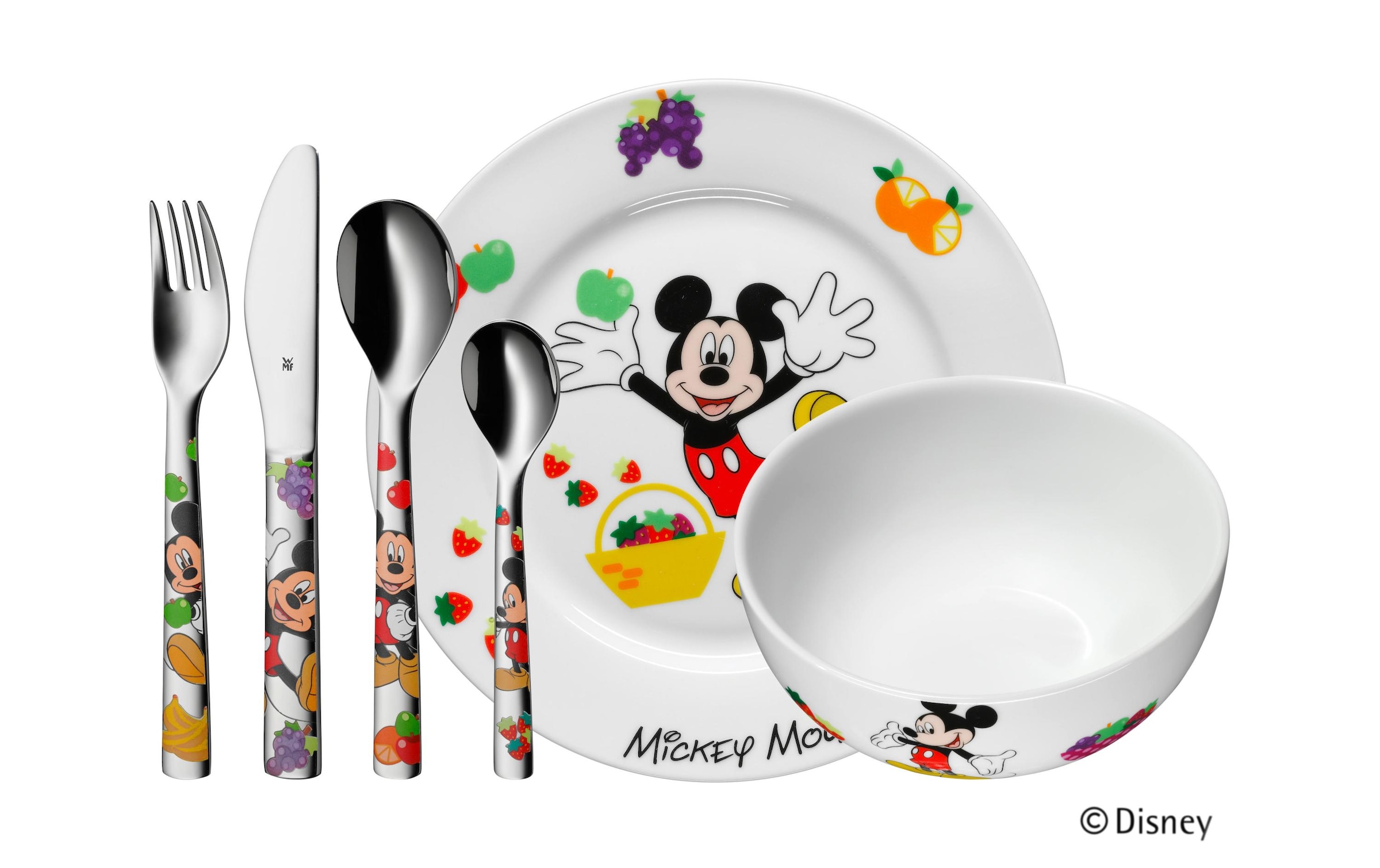 WMF Kinderbesteck »Mickey Mouse 6-teilig«, (6 tlg.)
