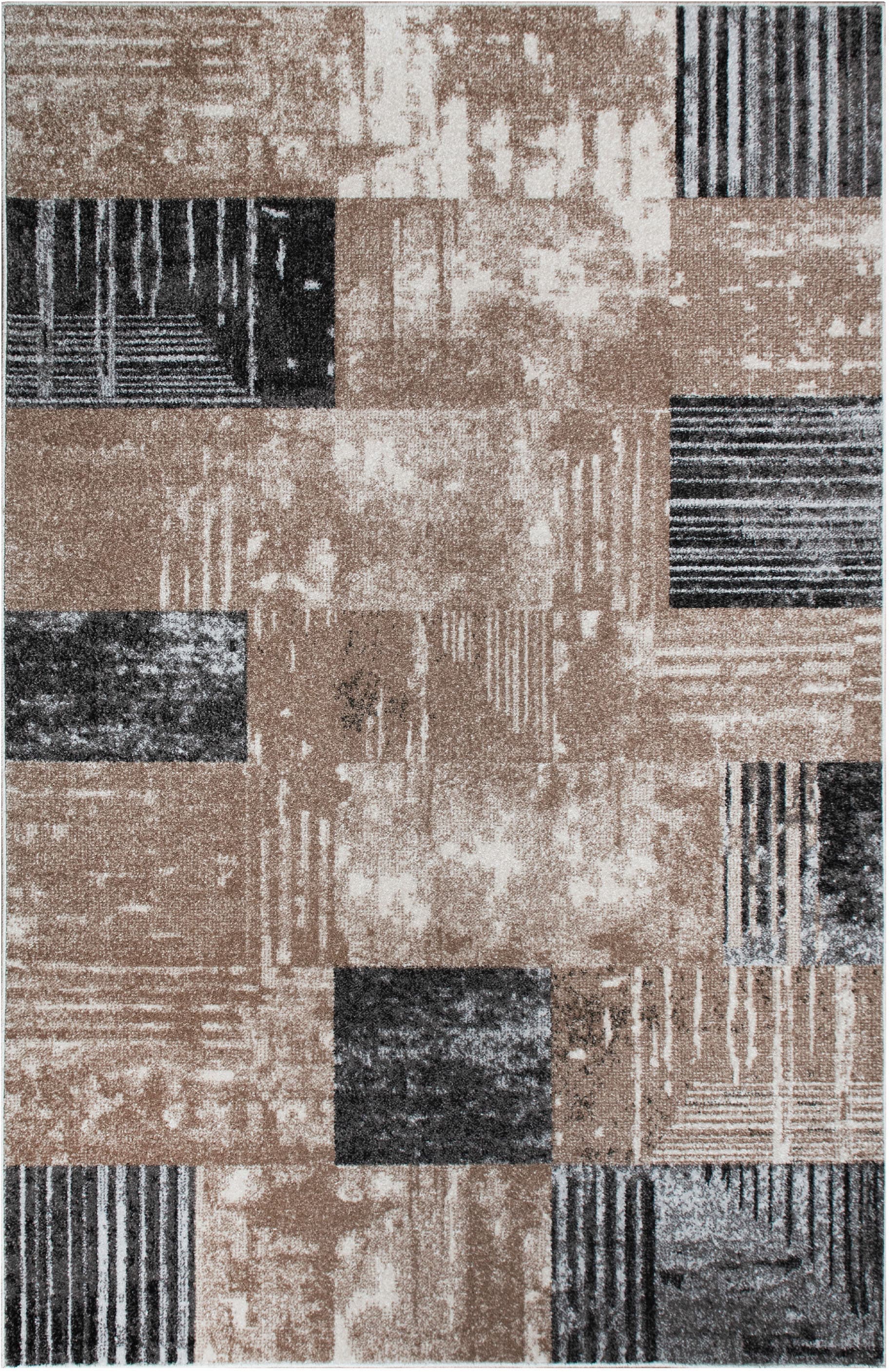 GOODproduct Teppich »Lunari, Vintage-Karo Design« rechteckig 9 mm Höhe modern, weiche Haptik, Wohnzimmer, Esszimmer, Schlafzimmer