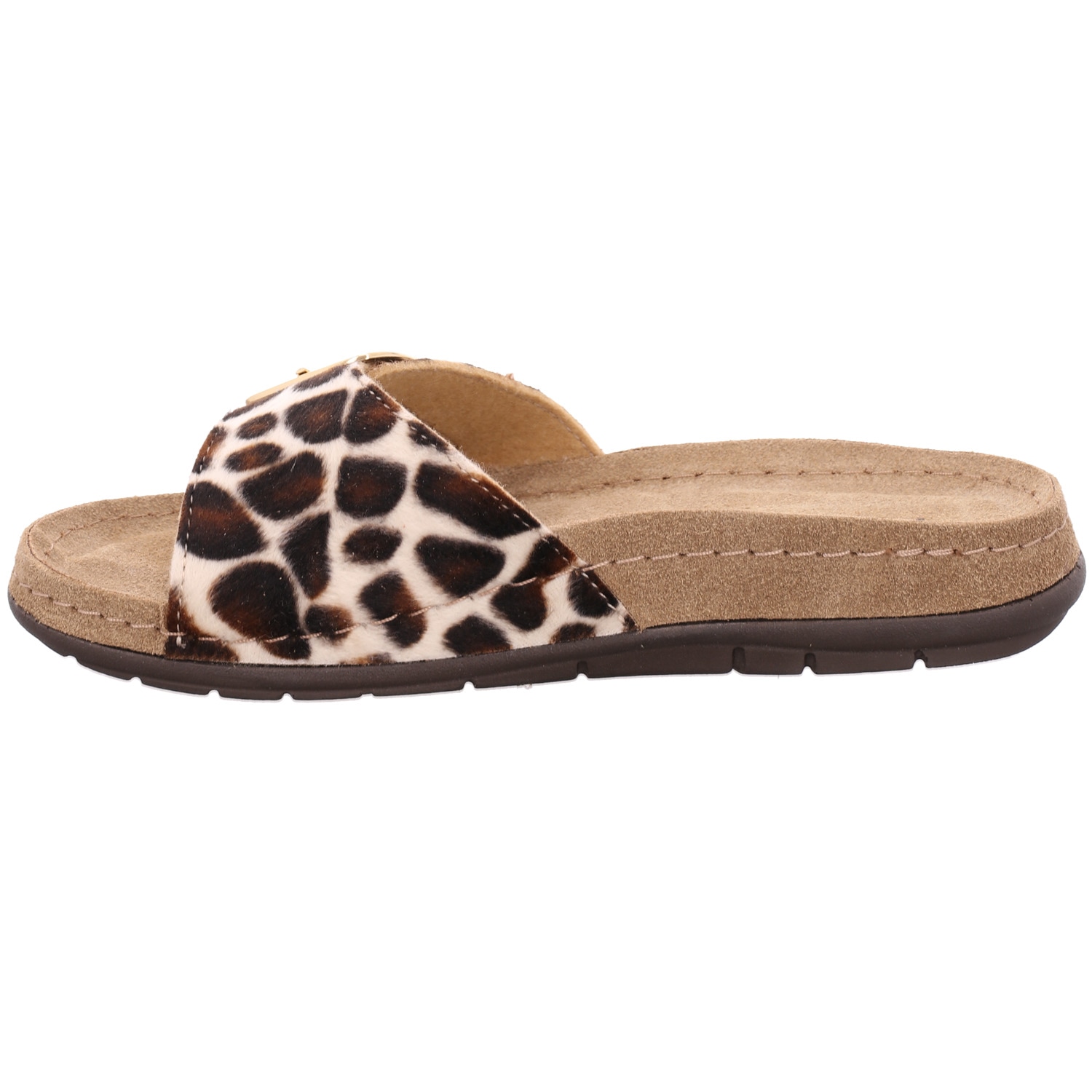 Rohde Pantolette »Rodigo Giraffe«  chaussure d'été, chaussure de vacances avec imprimé peau de vache