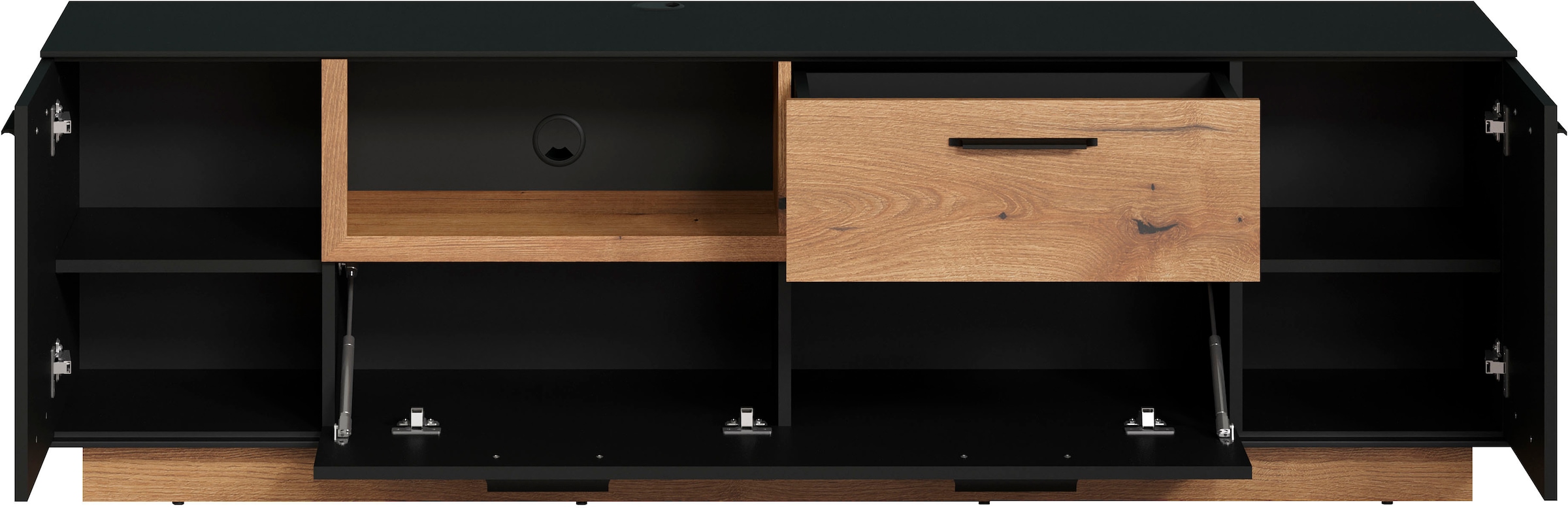 INOSIGN TV-Bank »Premont« 1 Stk. tlg. Eleganter, zweifarbiger TV-Schrank - Lowboard mit Soft-Close