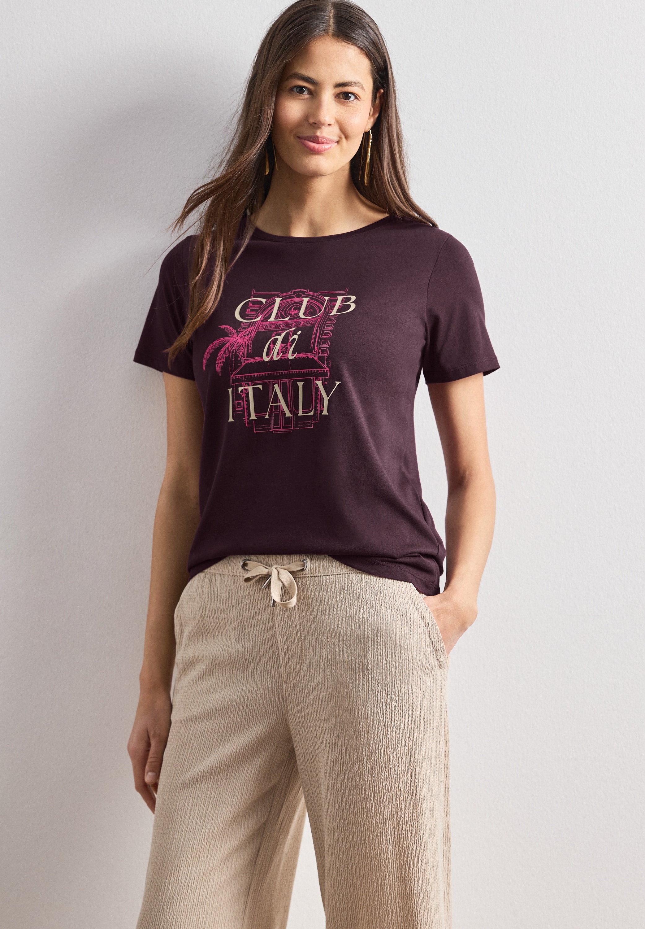 Image of STREET ONE Kurzarmshirt Sommershirt mit Artwork