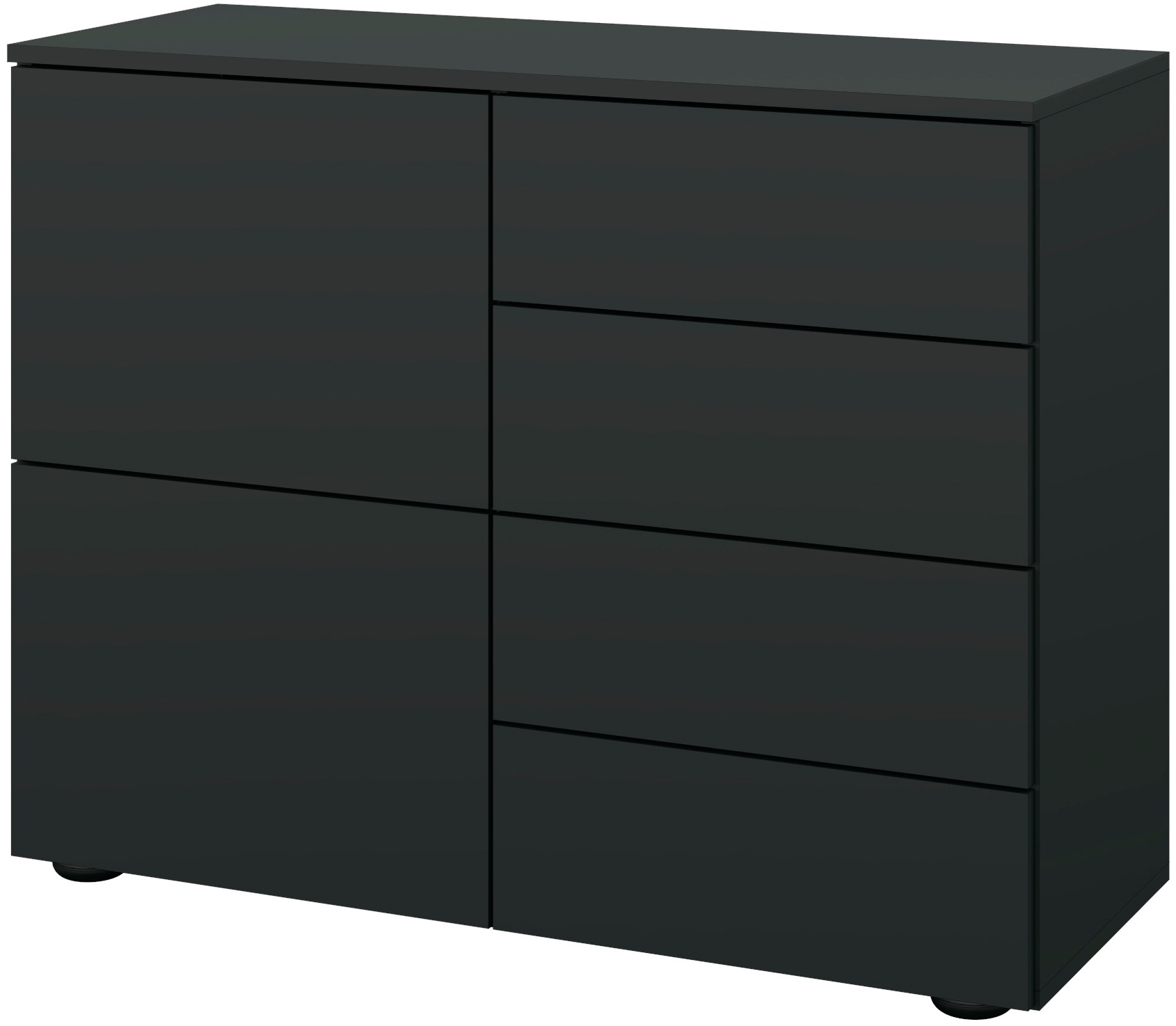 Image of borchardt Möbel Kommode "Rova, Sideboard Breite 93 cm" Push-To-Open, verstellbare Einlegeböden, viel Stauraum, Breite 93cm