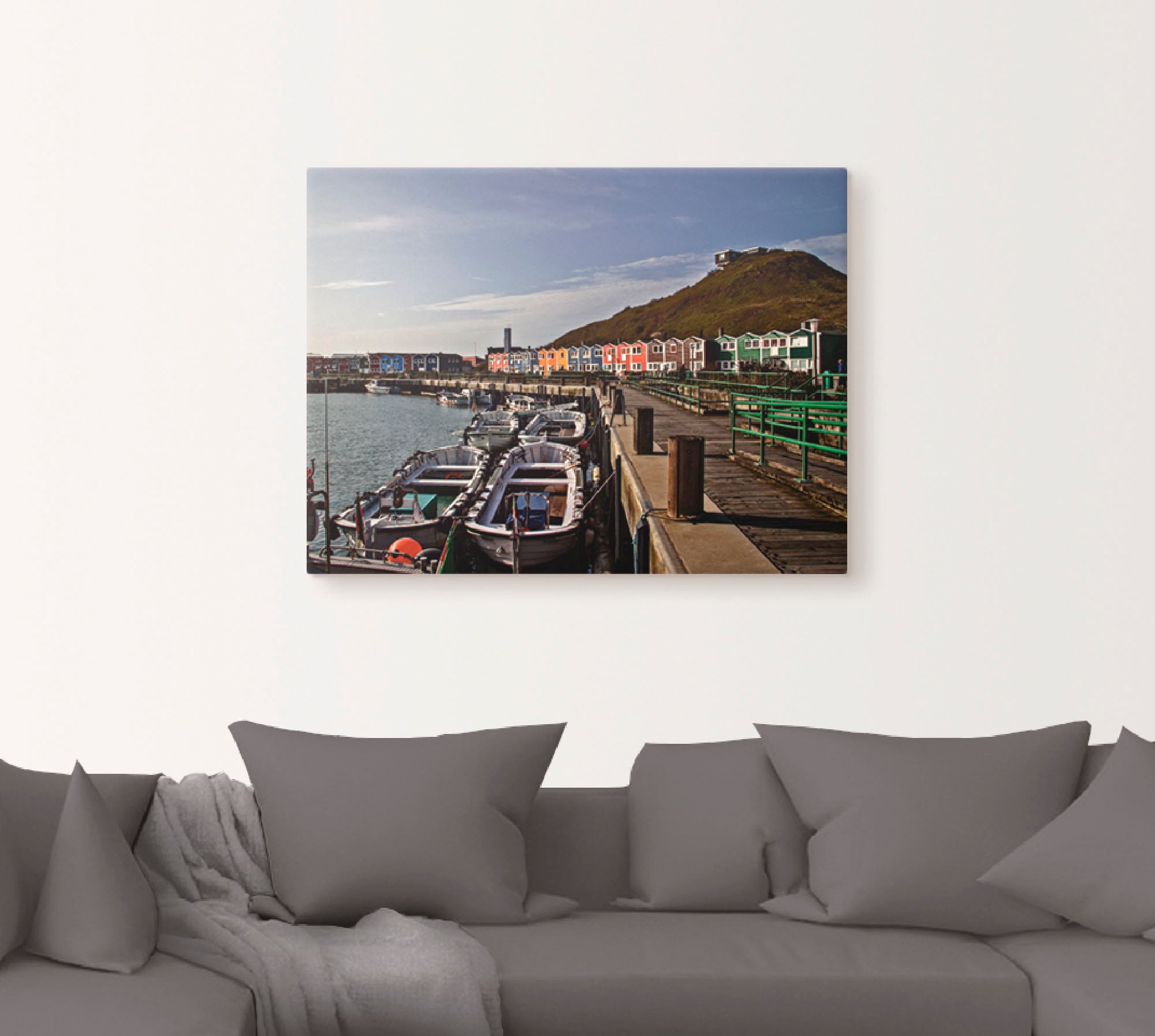 Artland Wandbild »Hafen Helgoland«, Europa, (1 St.), als Leinwandbild,  Wandaufkleber oder Poster in versch. Grössen à bas prix
