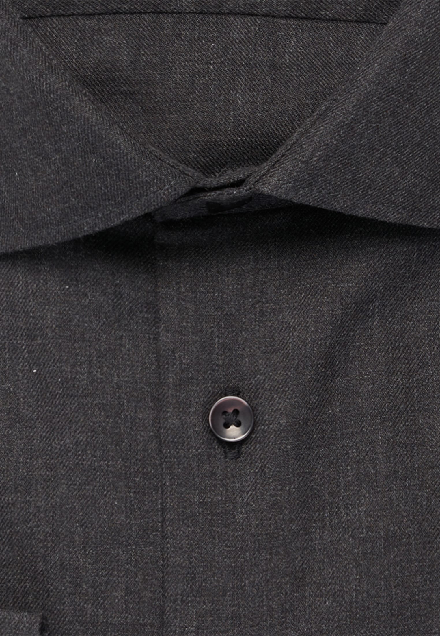 seidensticker Flanellhemd »Schwarze Rose« X-Slim 1/1 Kentkragen Uni