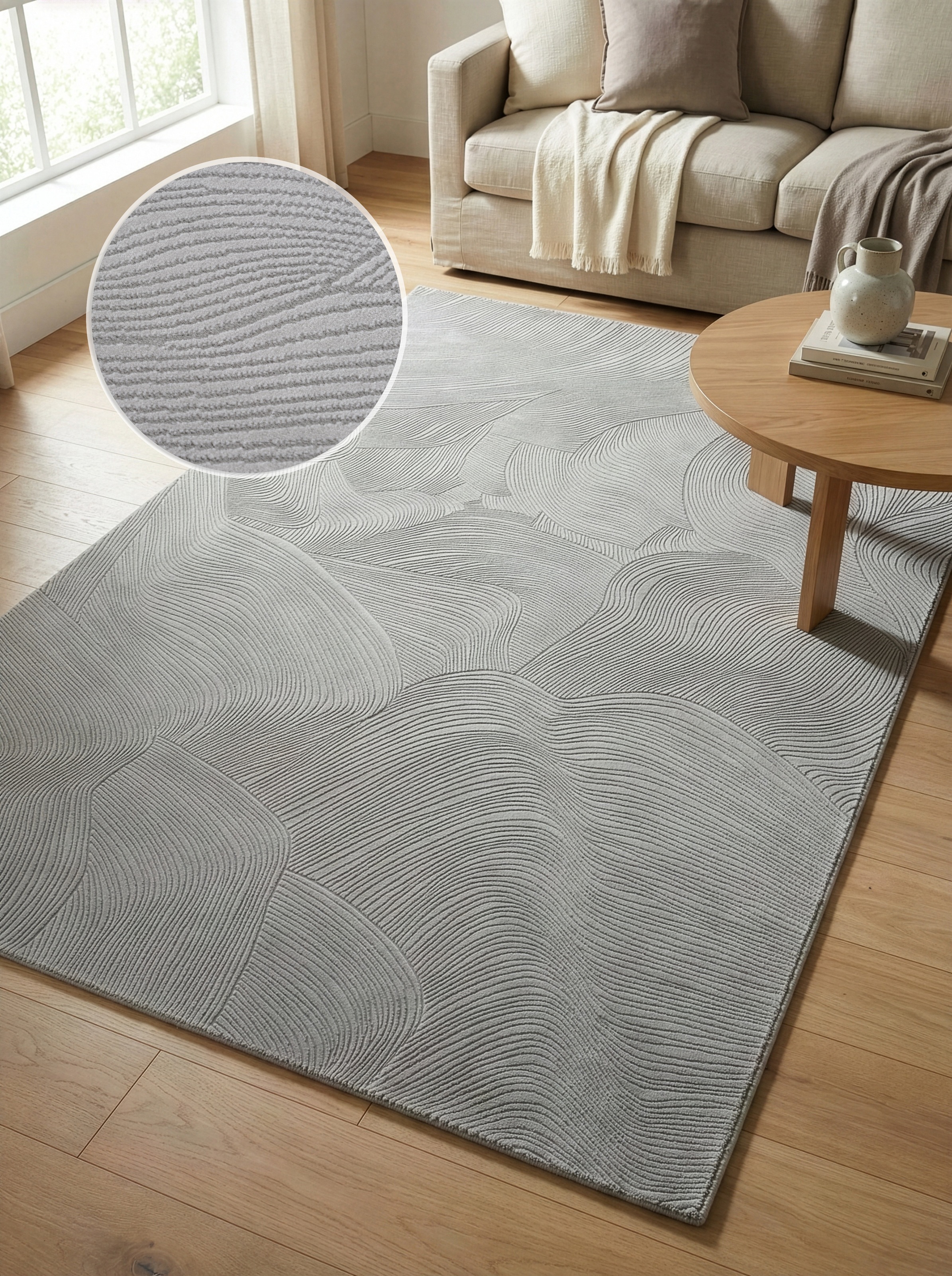 Image of Calvin Klein home Teppich "Essential, Designerteppich" rechteckig 7 mm Höhe modern, elegantes Muster, Wohnzimmer, Schlafzimmer, Esszimmer