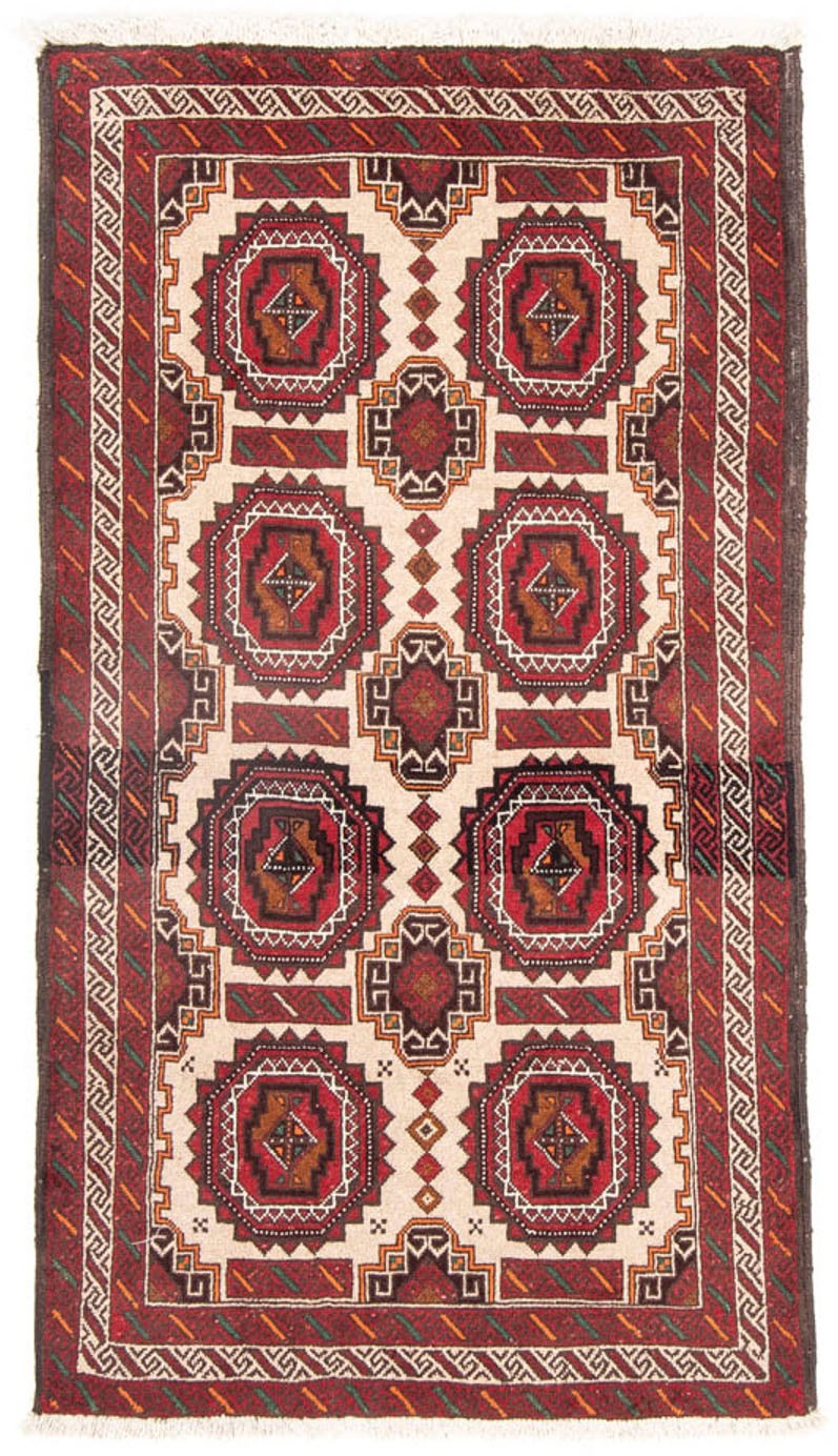 Image of morgenland Hochflor-Läufer »Belutsch Durchgemustert Beige 175 x 103 cm«, rechteckig, 0,8 mm Höhe, Handgeknüpft bei Ackermann Versand Schweiz