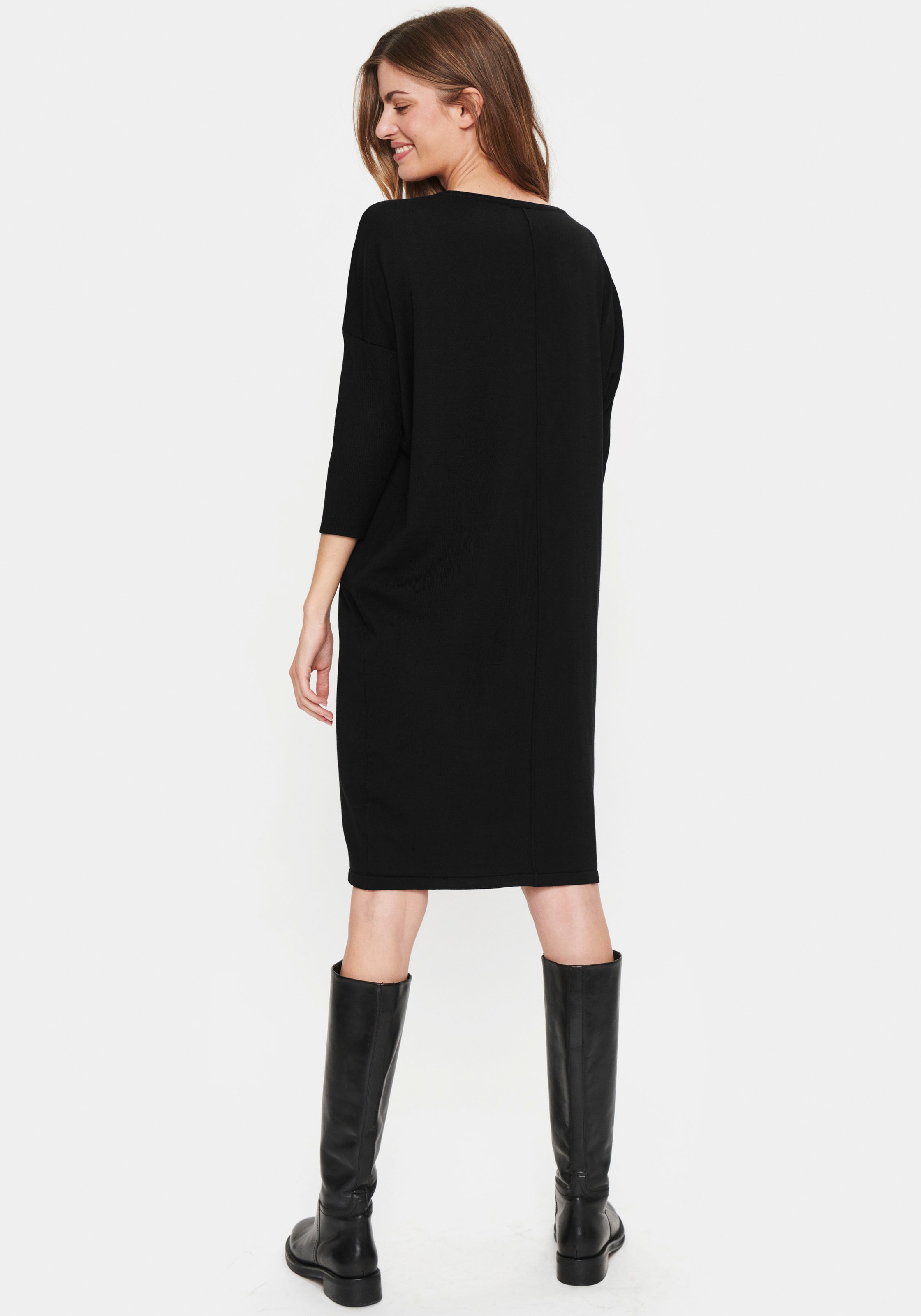 Saint Tropez Robe en tricot »MilaSZ R-N  Dress« mit 3/4 Ärmel