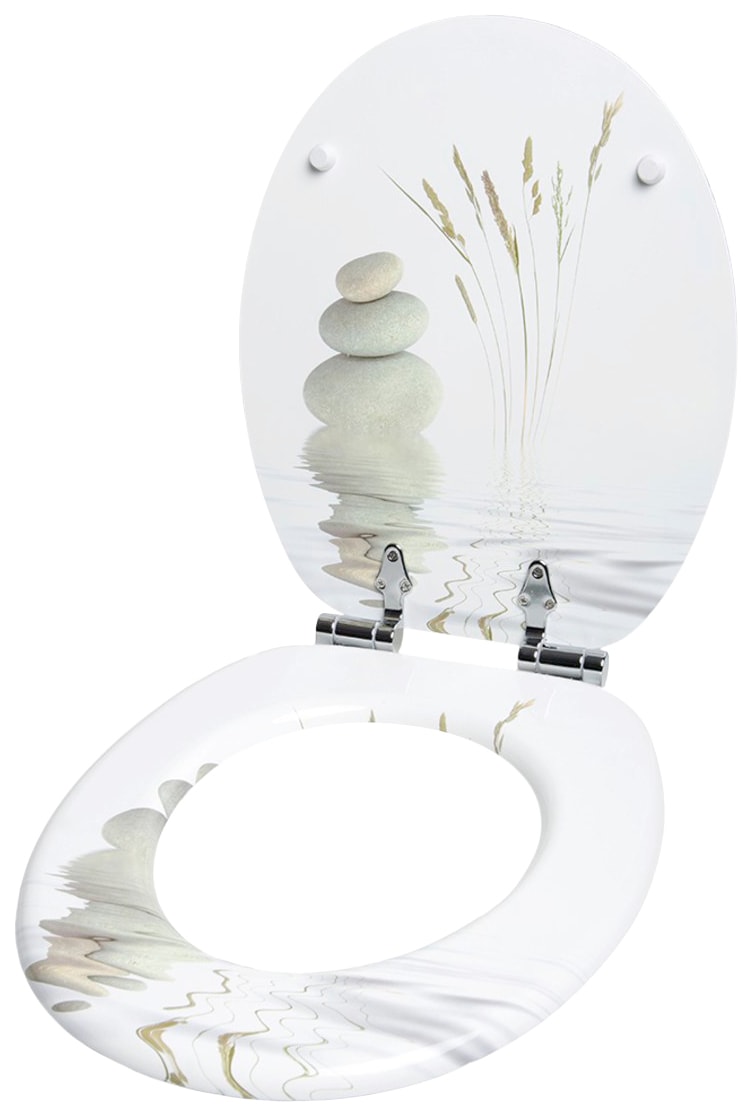 Entdecke Sanilo Badaccessoire-Set »Balance«, (Komplett-Set, 6 tlg.),  bestehend aus WC-Sitz, Badteppich, Stöpsel, Seifenspender, WC-Bürste auf