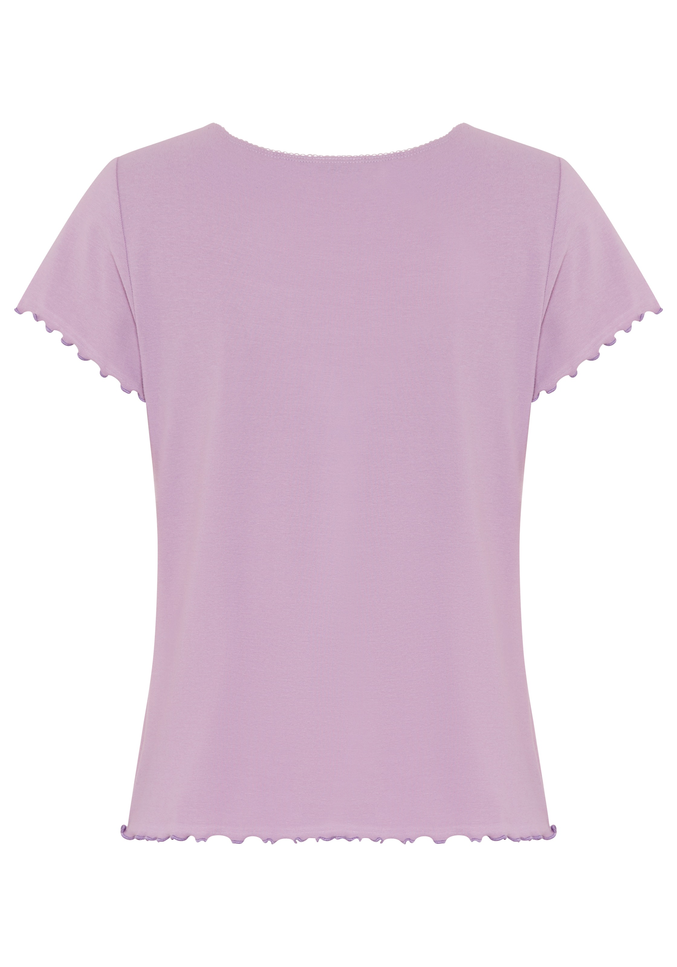 Vivance Dreams Pyjamaoberteil 1-teilig, 1 mit Babylock-Details
