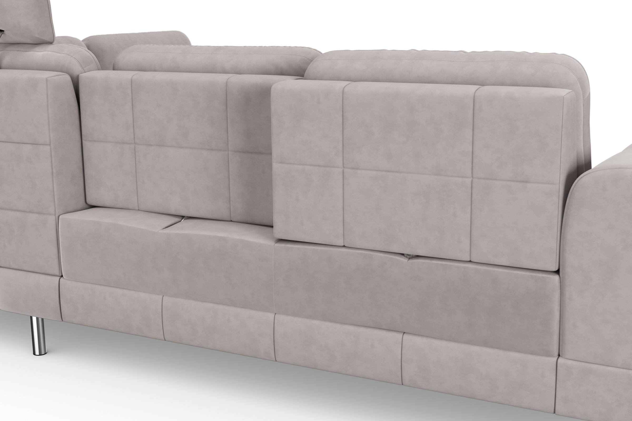 sit&more Ecksofa »Bendigo L-Form«, inklusive Sitztiefenverstellung, Bodenfreiheit 12 cm, in 2 Fussfarben