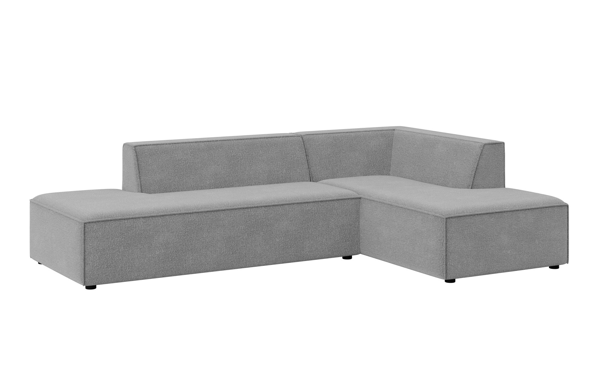 INOSIGN Ecksofa »Ecksofa Cavan mit Ottomane links oder rechts bestellbar«, L-Form mit Wellenunterfederung, Masse B/T/H: 270/180/72 cm