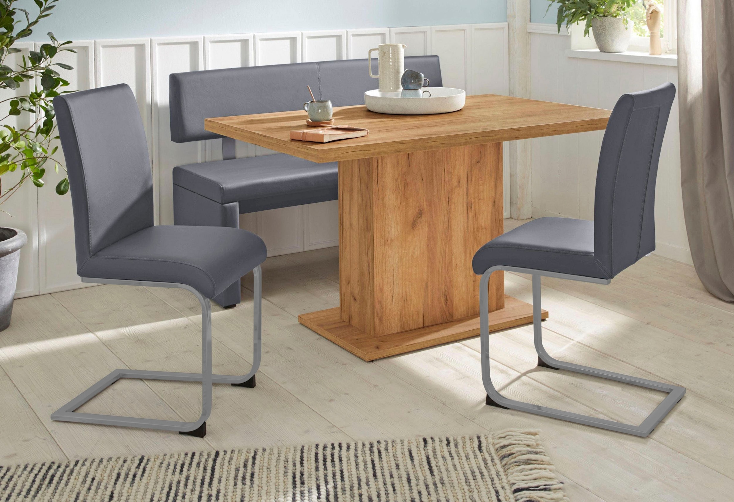 Home affaire Banc »Charissa« mit Lehne, Breite 140, 160 oder 180 cm