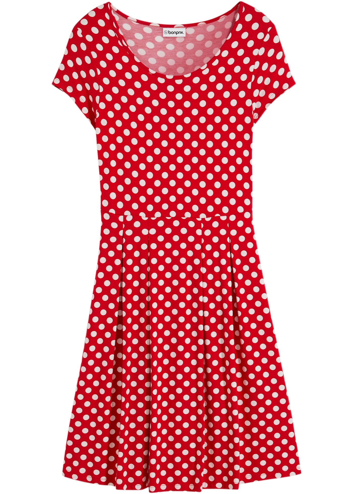 bonprix Robe en jersey »Jerseykleid aus Viskose-Mix« 1 tlg. für sommerliche Tage, aus Viskose-Mix, ausgestellte Passform