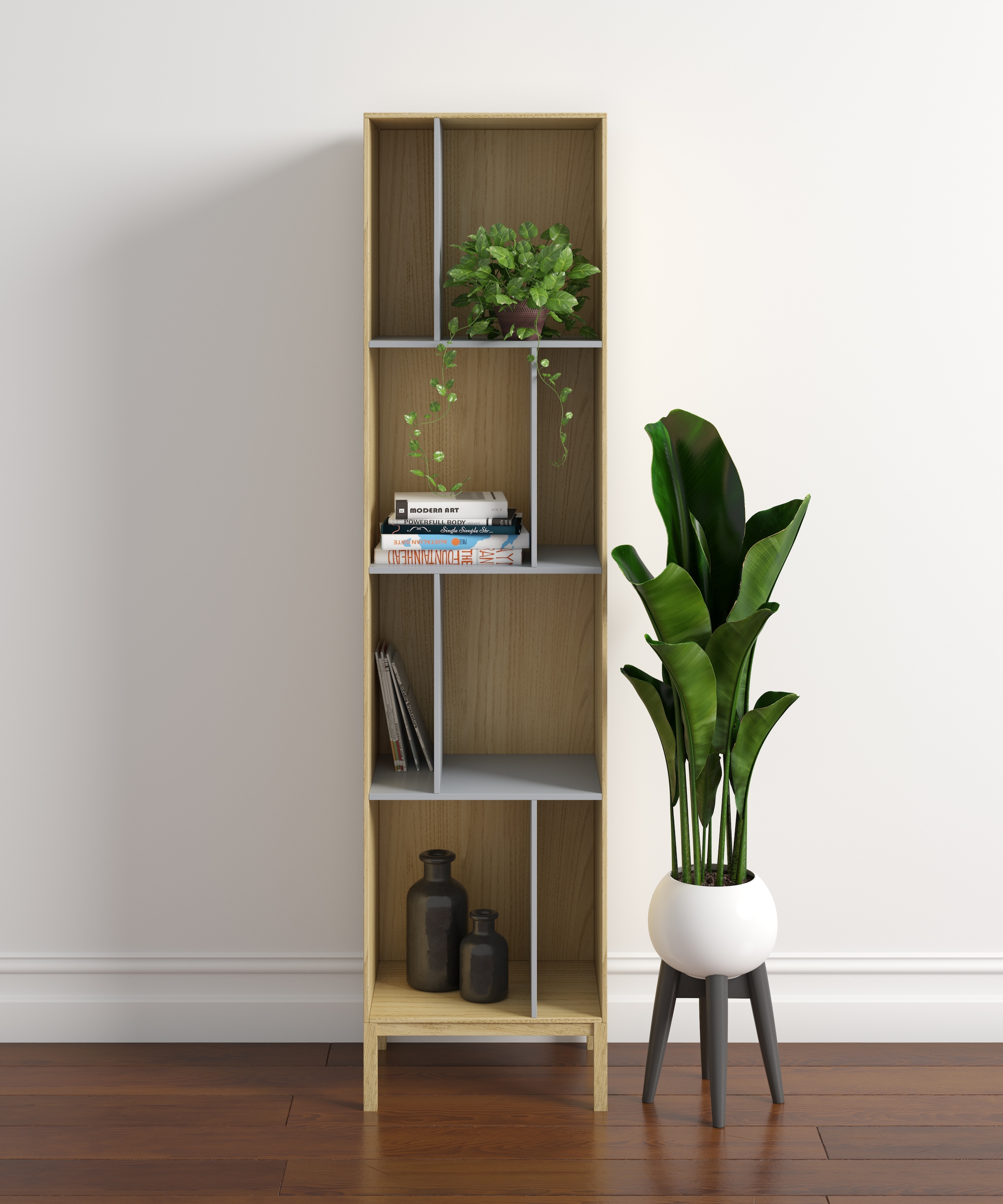 Image of Woodman Bücherregal "Abbeywood" Holzfurnier aus Eiche, FSC-zertifiziert