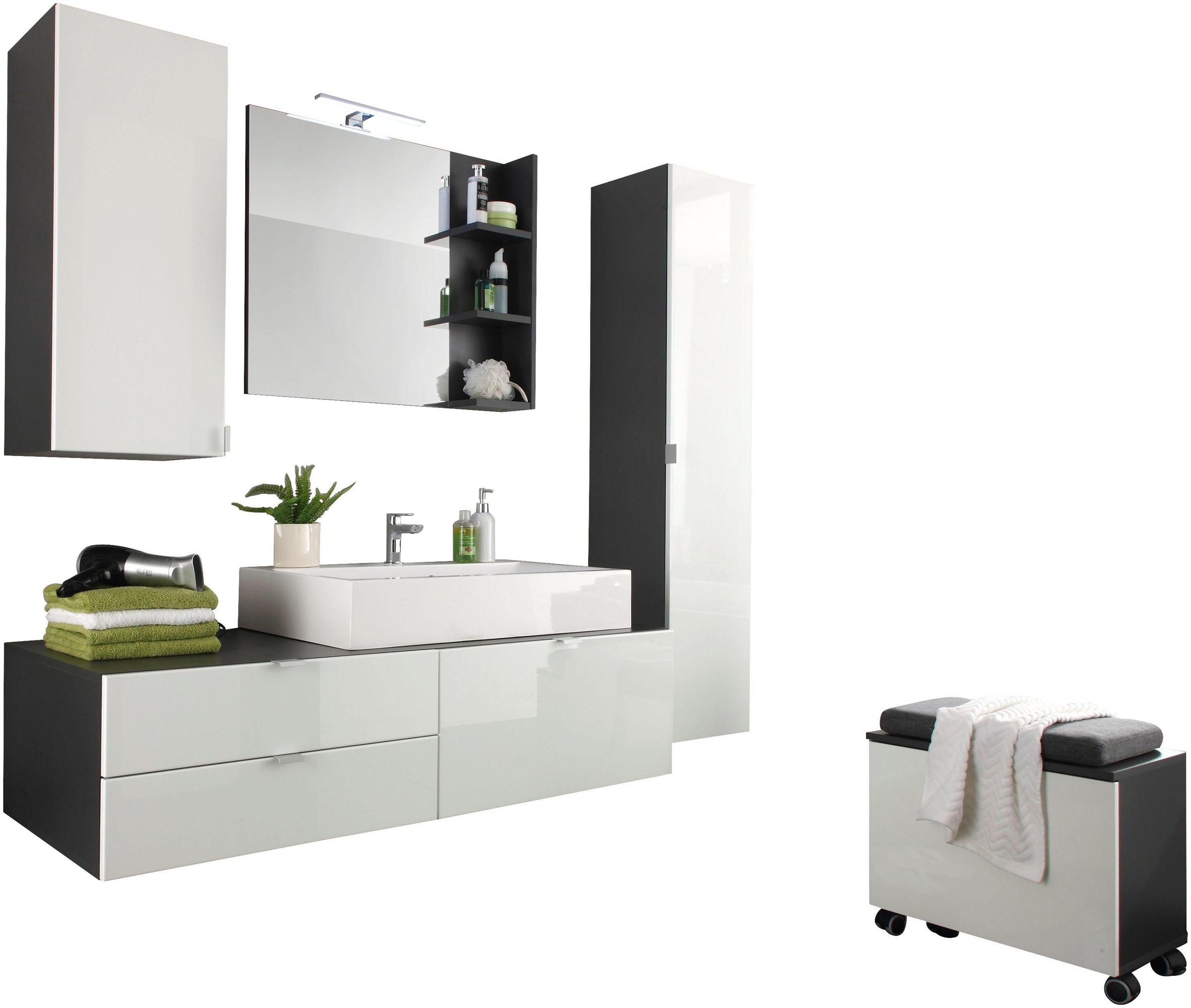 Image of trendteam Badmöbel-Set »Beach«, (Set, 4 St.), mit Aufsatzwaschbecken bei Ackermann Versand Schweiz