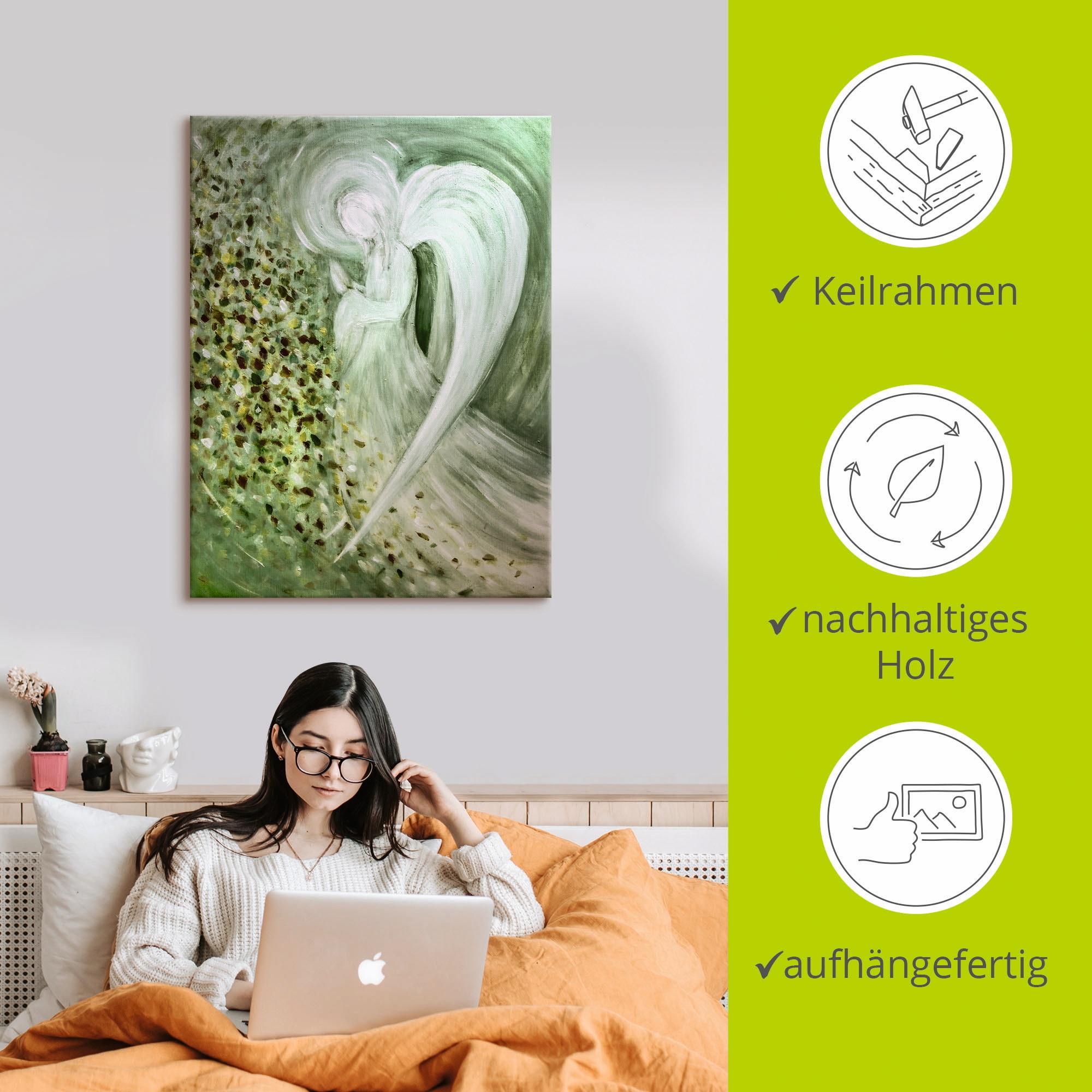 Artland Wandbild »Engel II«, Religion, (1 St.), als Leinwandbild, Poster in verschied. Grössen