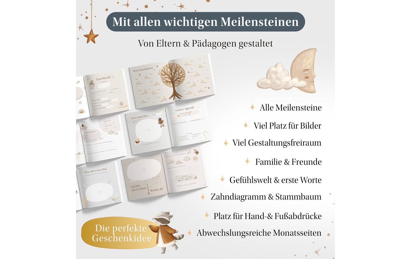   Fotoalbum »Eulentaler Scandi Gold Leinen, 92 Seiten«